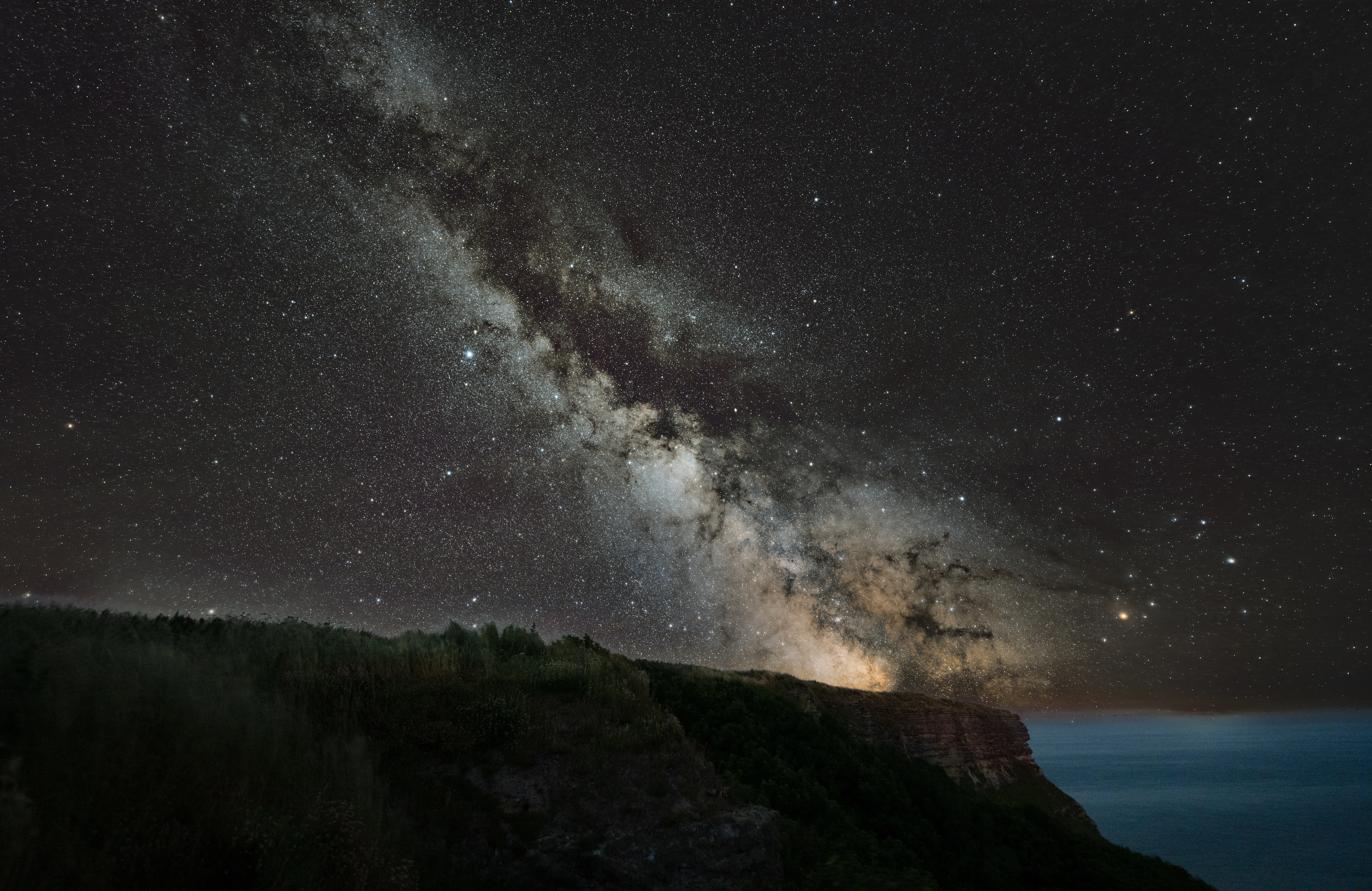 Milky Way, Isle of Wight, UK — photo by Jim Bennett