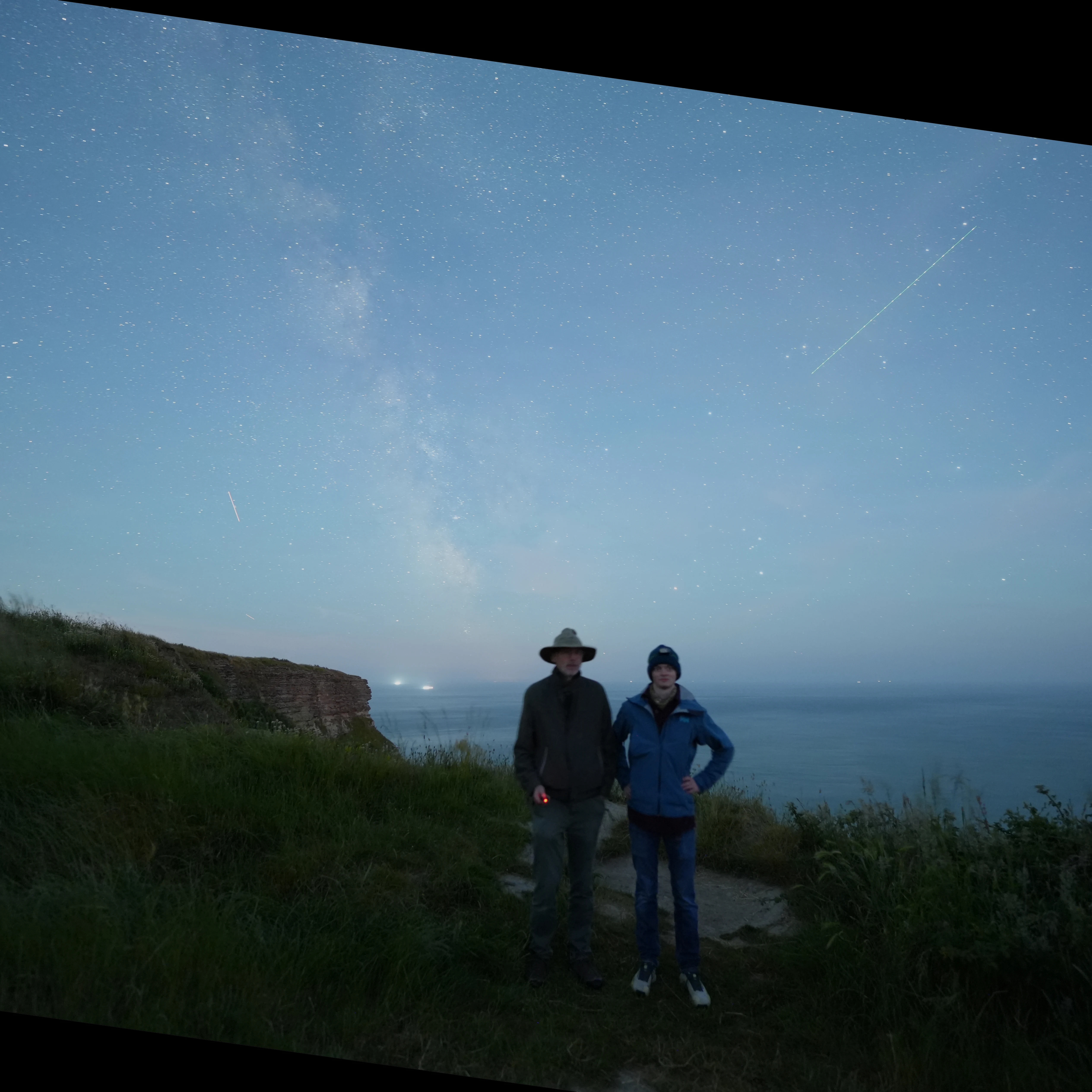 Milky Way with Jim & Orlando, Isle of Wight, UK — photo by Jim Bennett