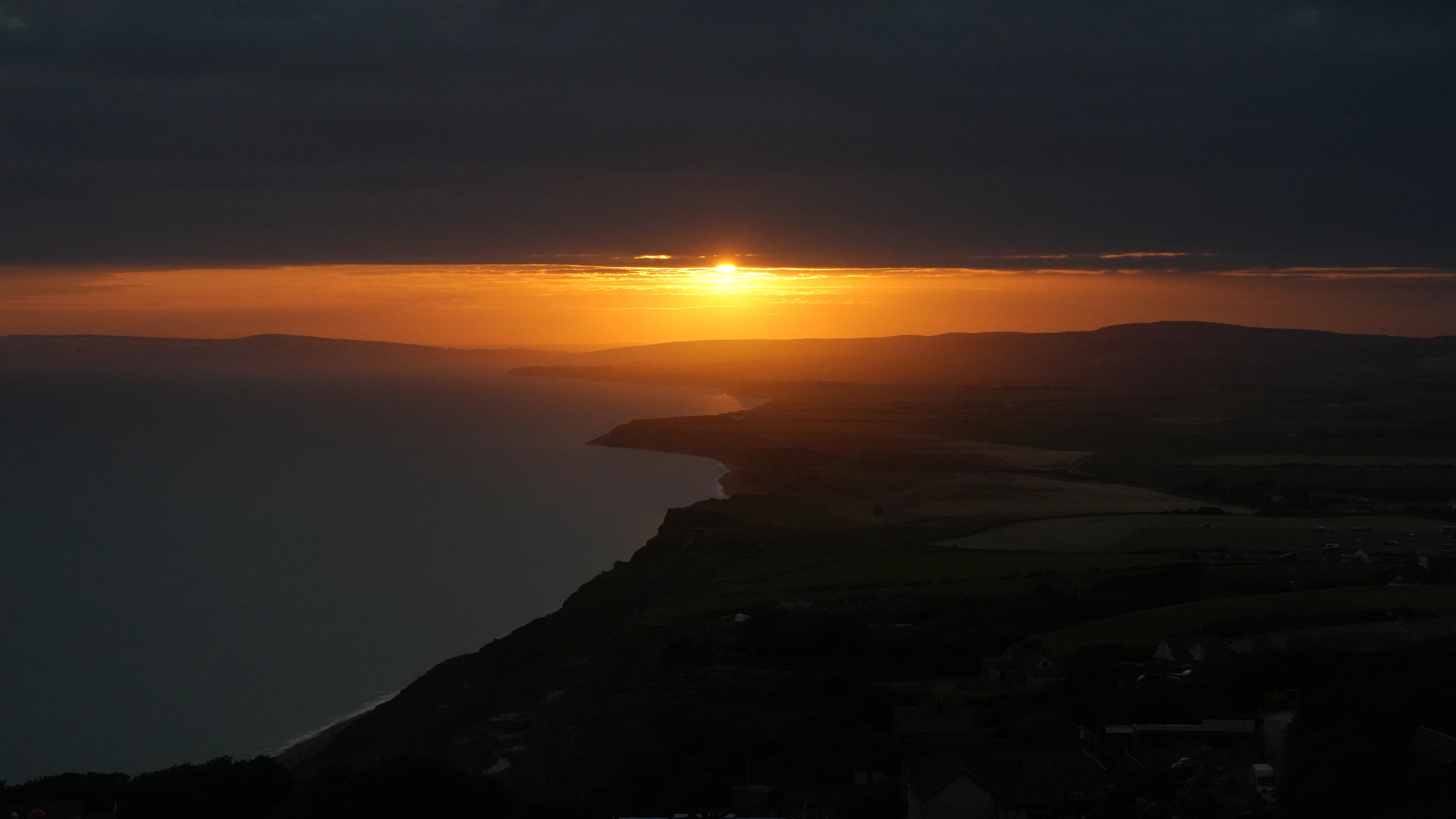 Sunset, Isle of Wight, UK — photo by Jim Bennett