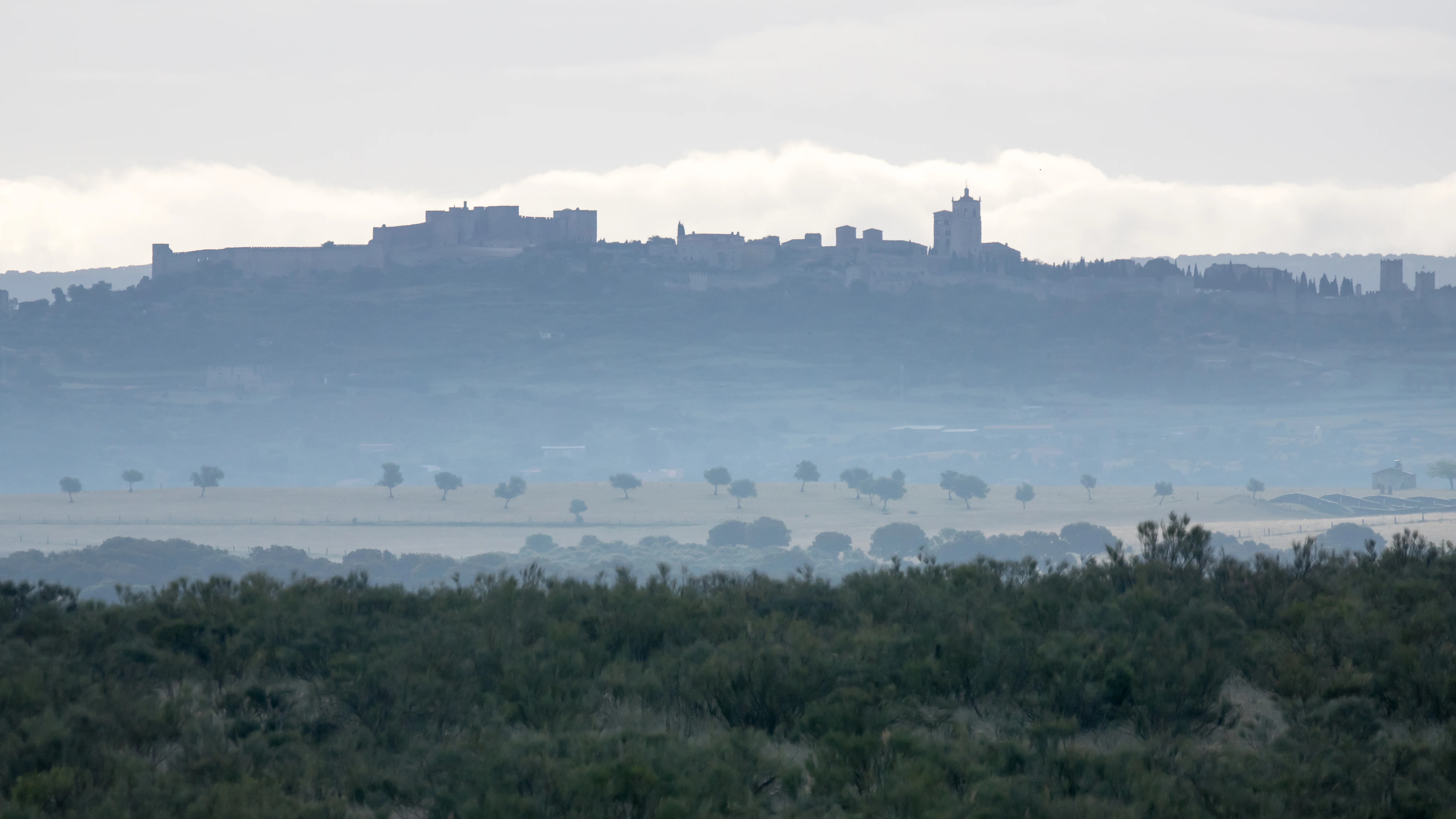 View of Trujillo, Caceres Plain, Trujillo, Extremadura, Spain — photo by Jim Bennett