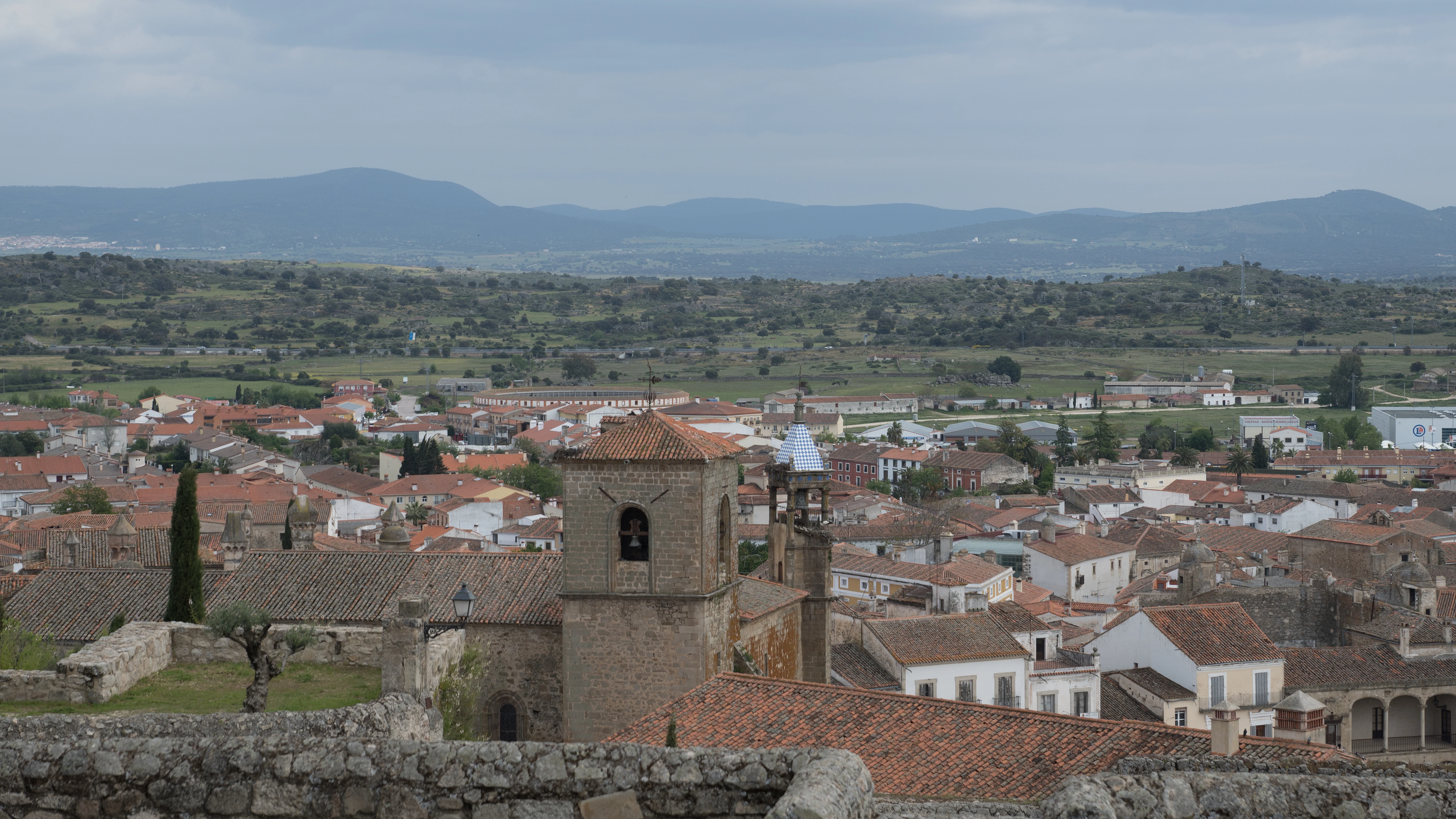 View from the Castle, Trujillo, Extremadura, Spain — photo by Jim Bennett