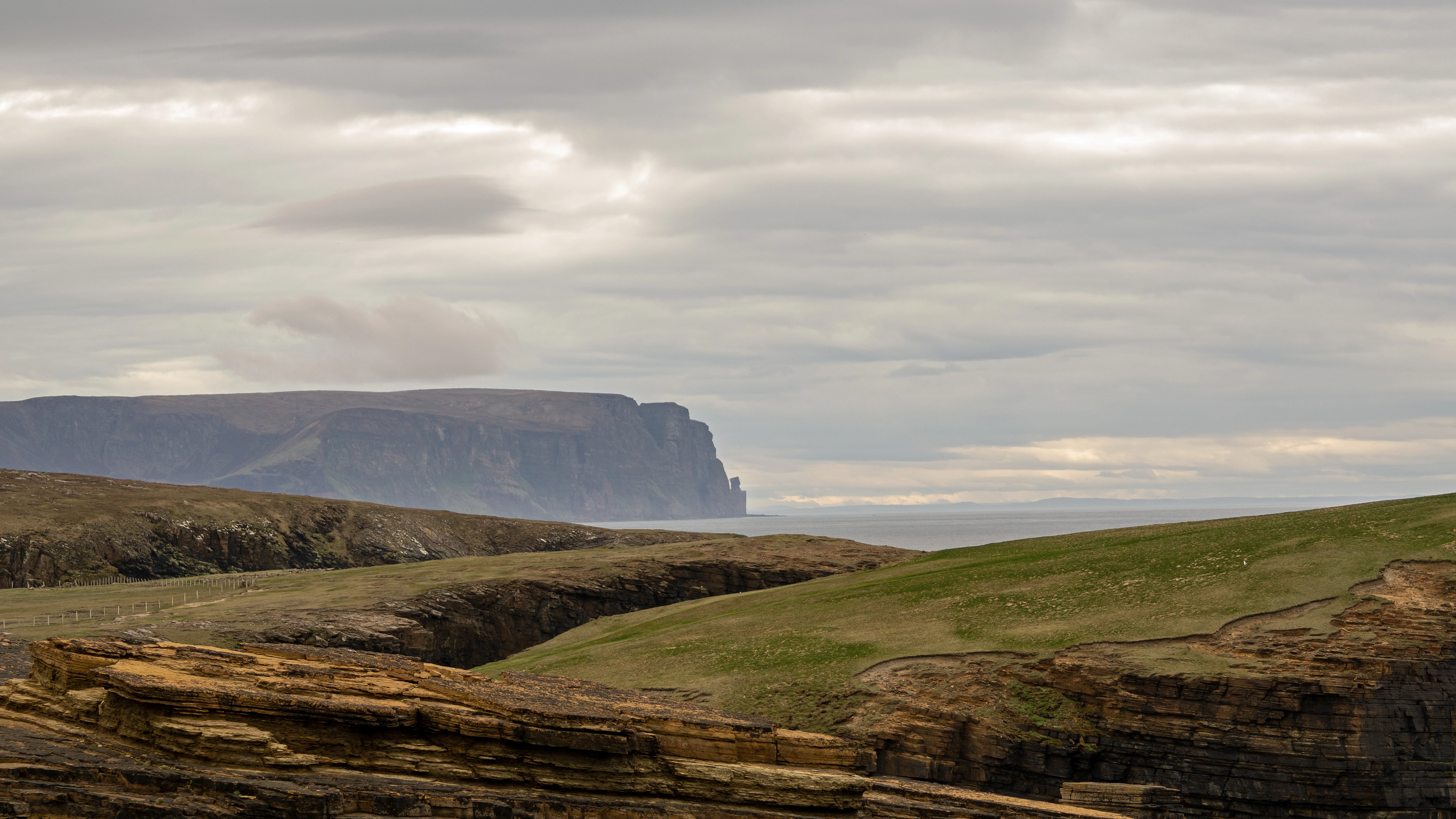 Old Man of Hoy from Yesnaby, Yesnaby, Orkney, UK — photo by Jim Bennett