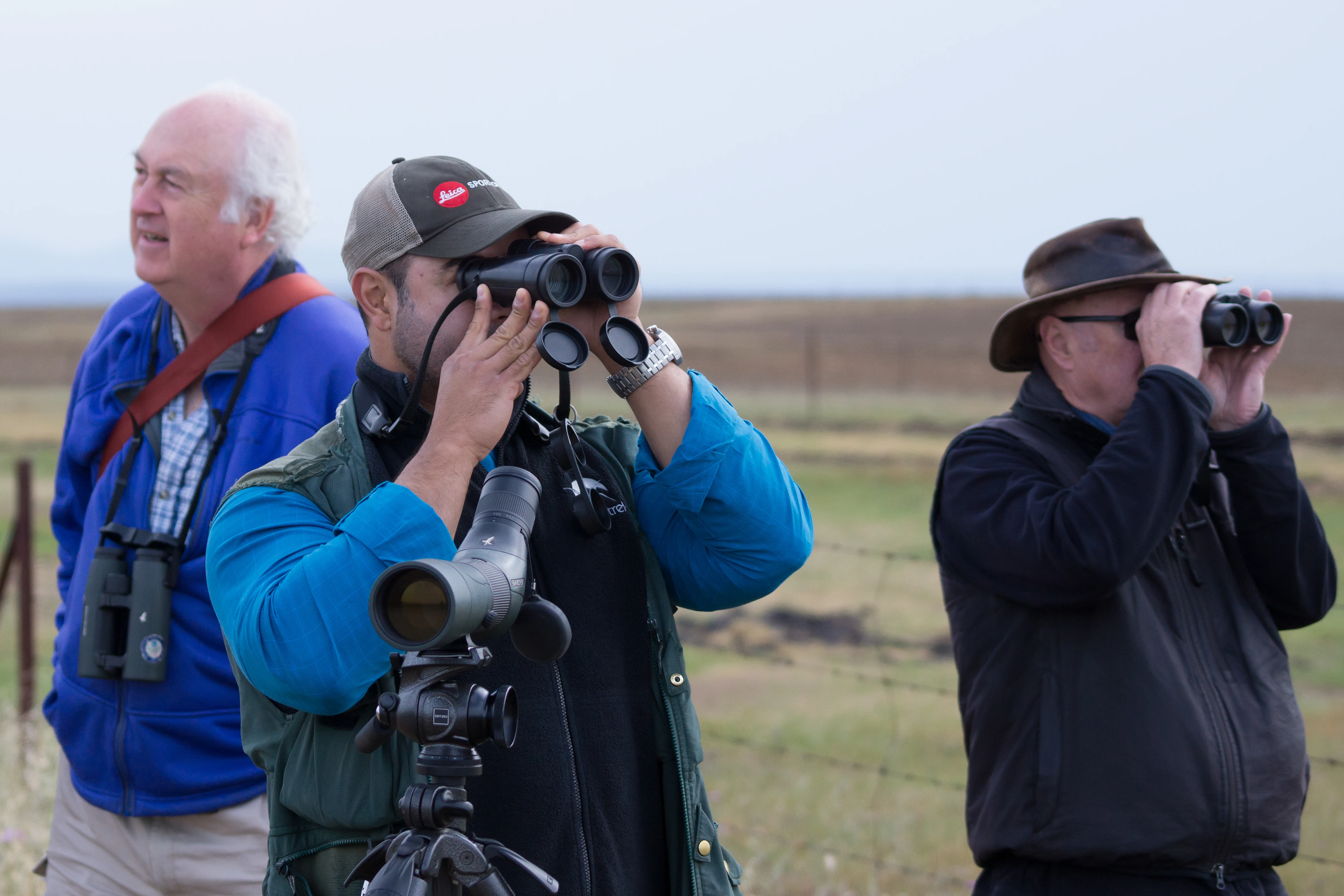Tony, Byron & Mike, Campo Lugar, Extremadura, Spain — photo by Jim Bennett