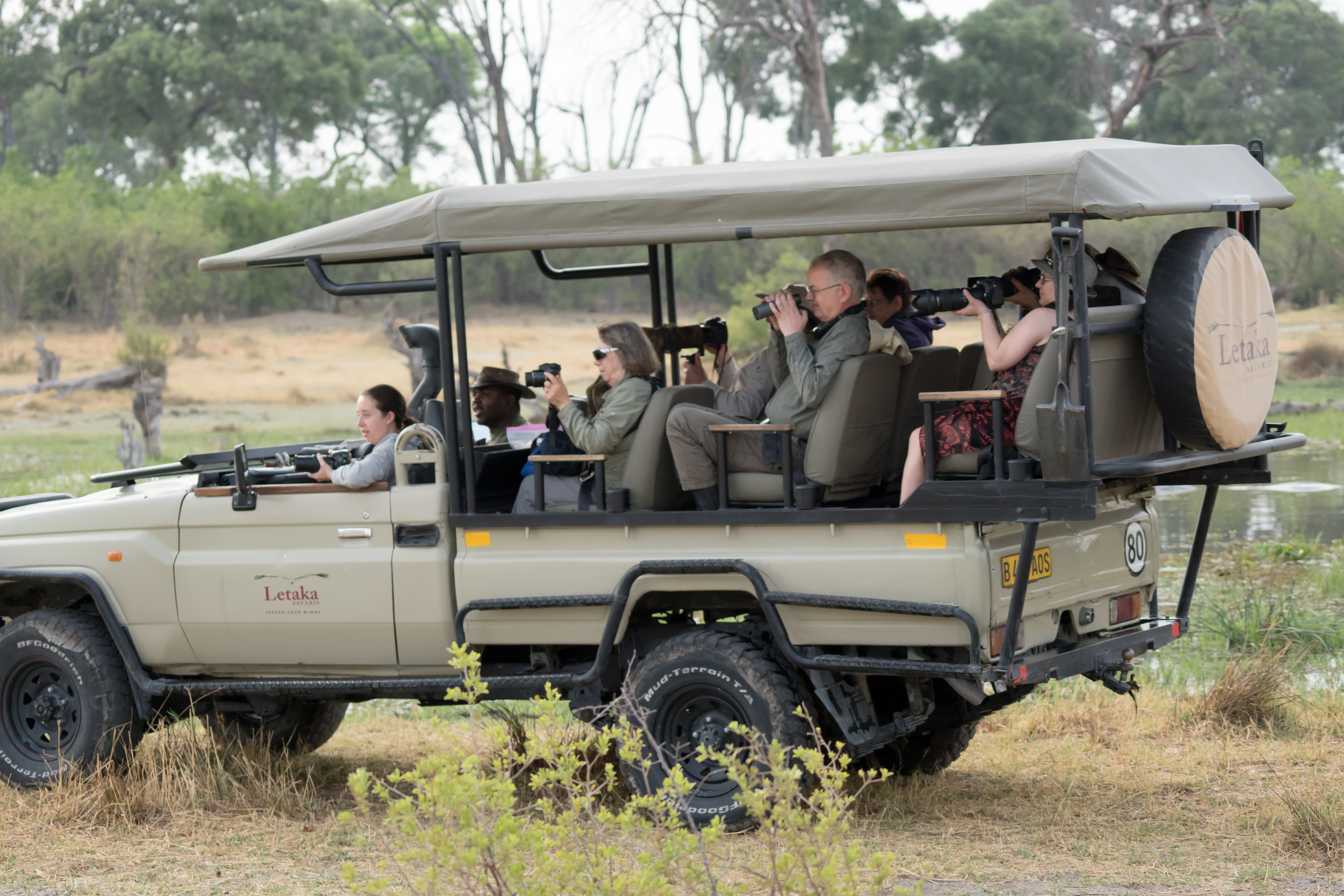 Landcruiser, near Khwai, Botswana — photo by Jim Bennett