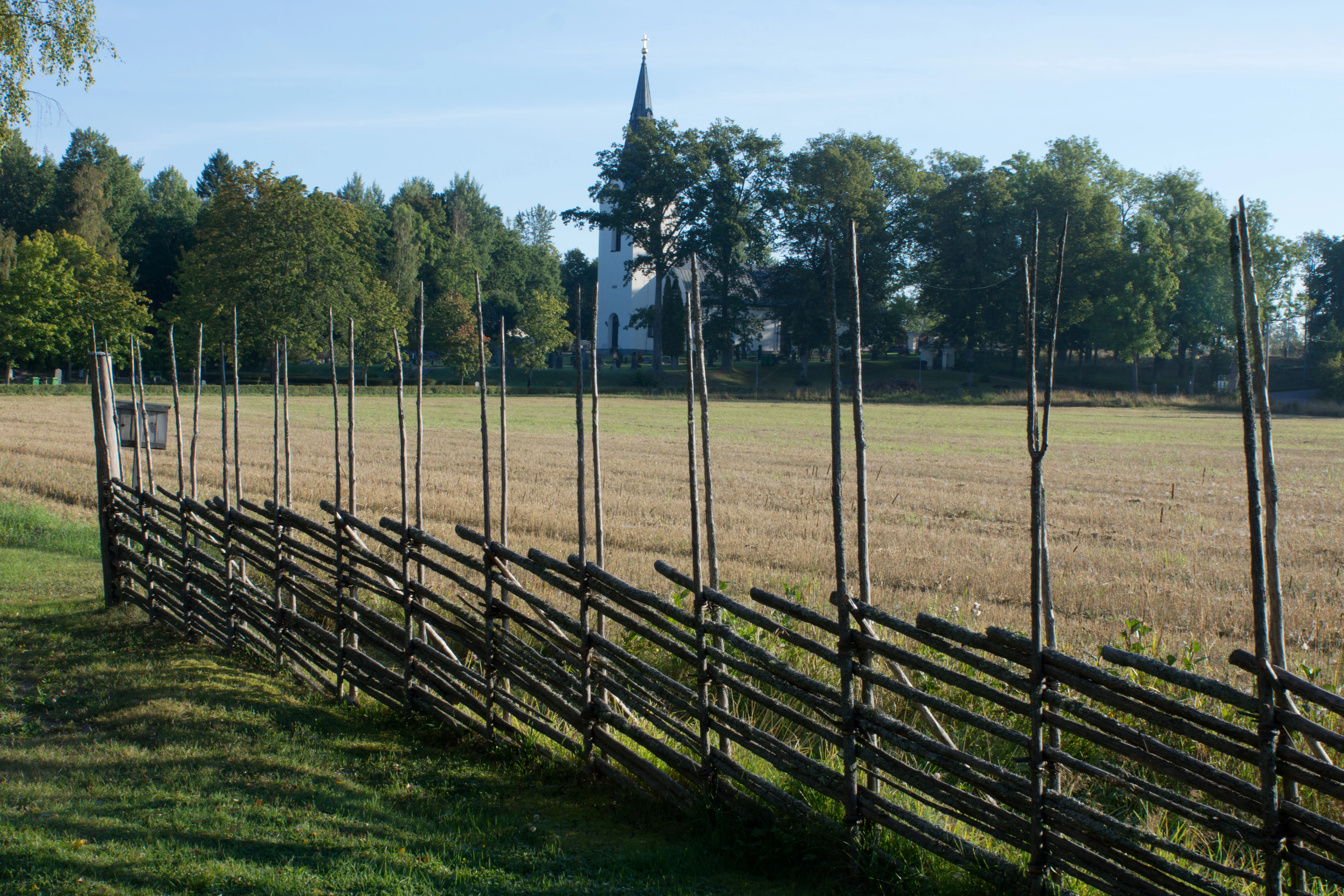 Traditional fencing, Salbohed, Sweden — photo by Jim Bennett