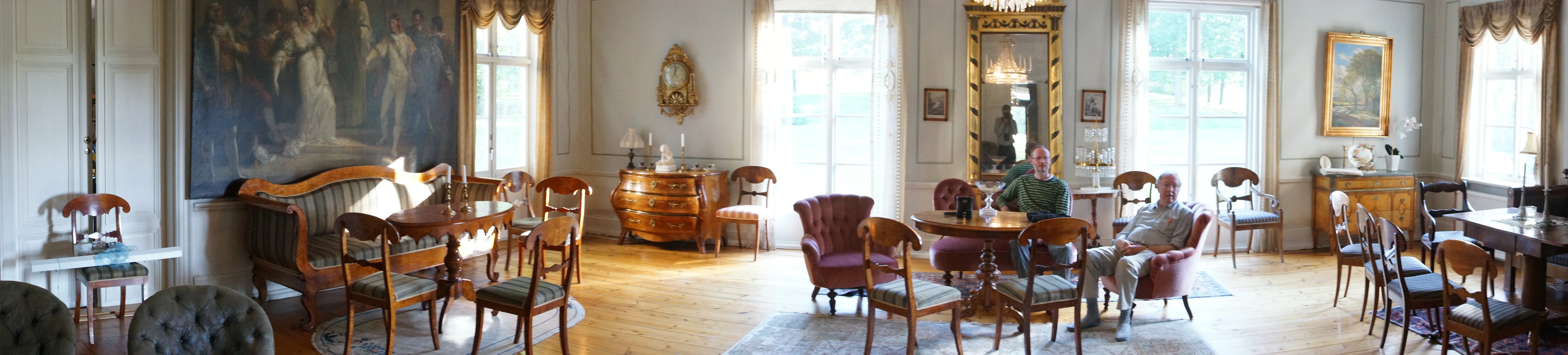 Adam in the sitting room, Sorby Sateri, Sweden — photo by Jim Bennett