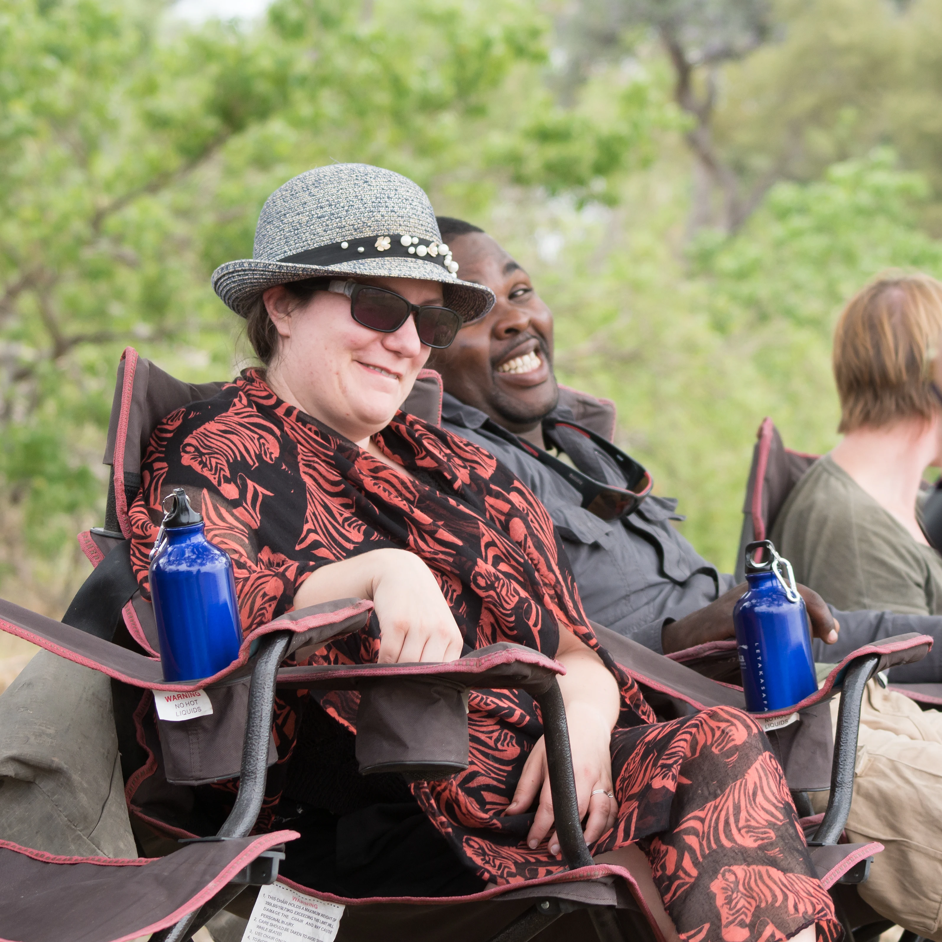 Louise & Frank, Khwai to Moremi, Botswana — photo by Jim Bennett