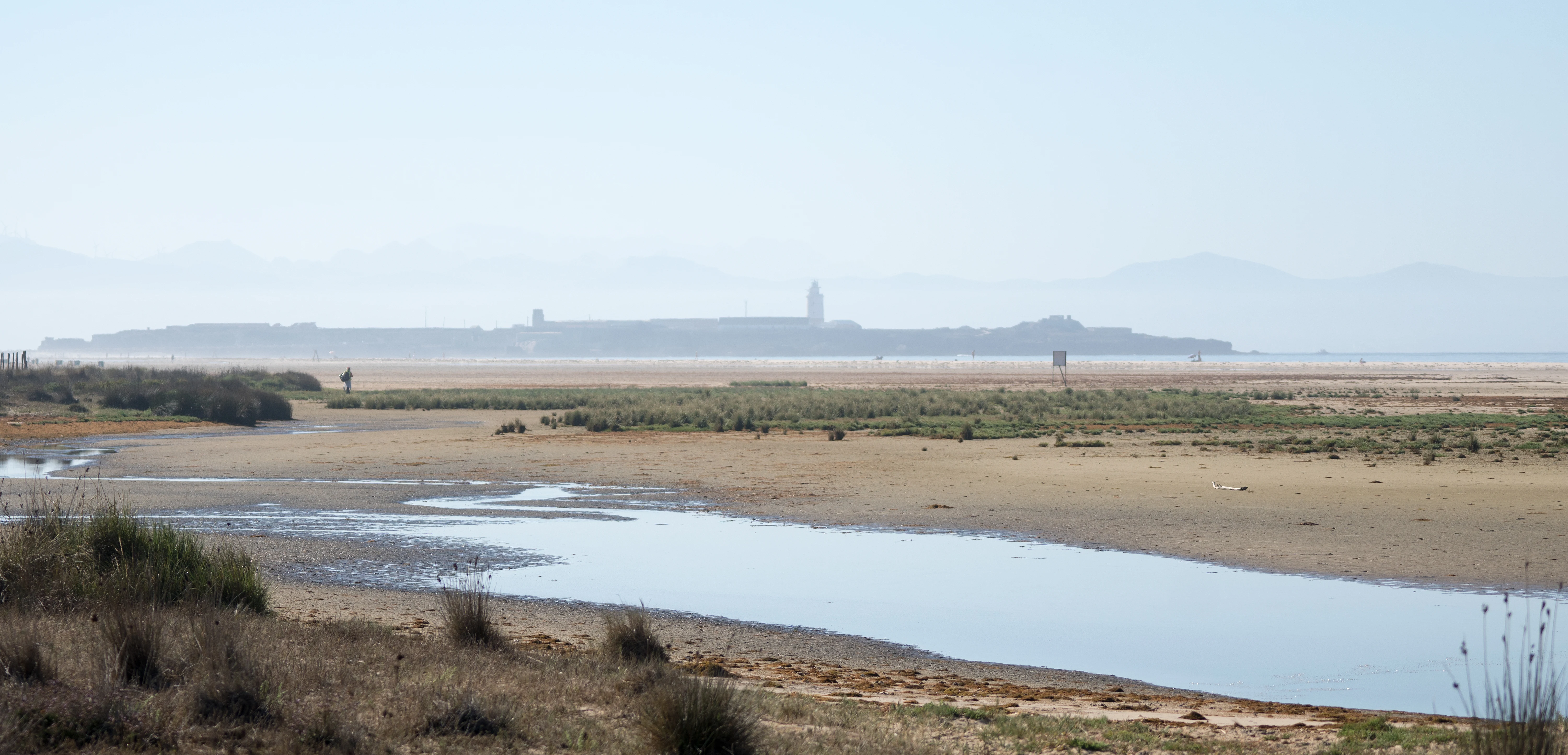 Tarifa from Playa de Los Lances, Spain — photo by Jim Bennett