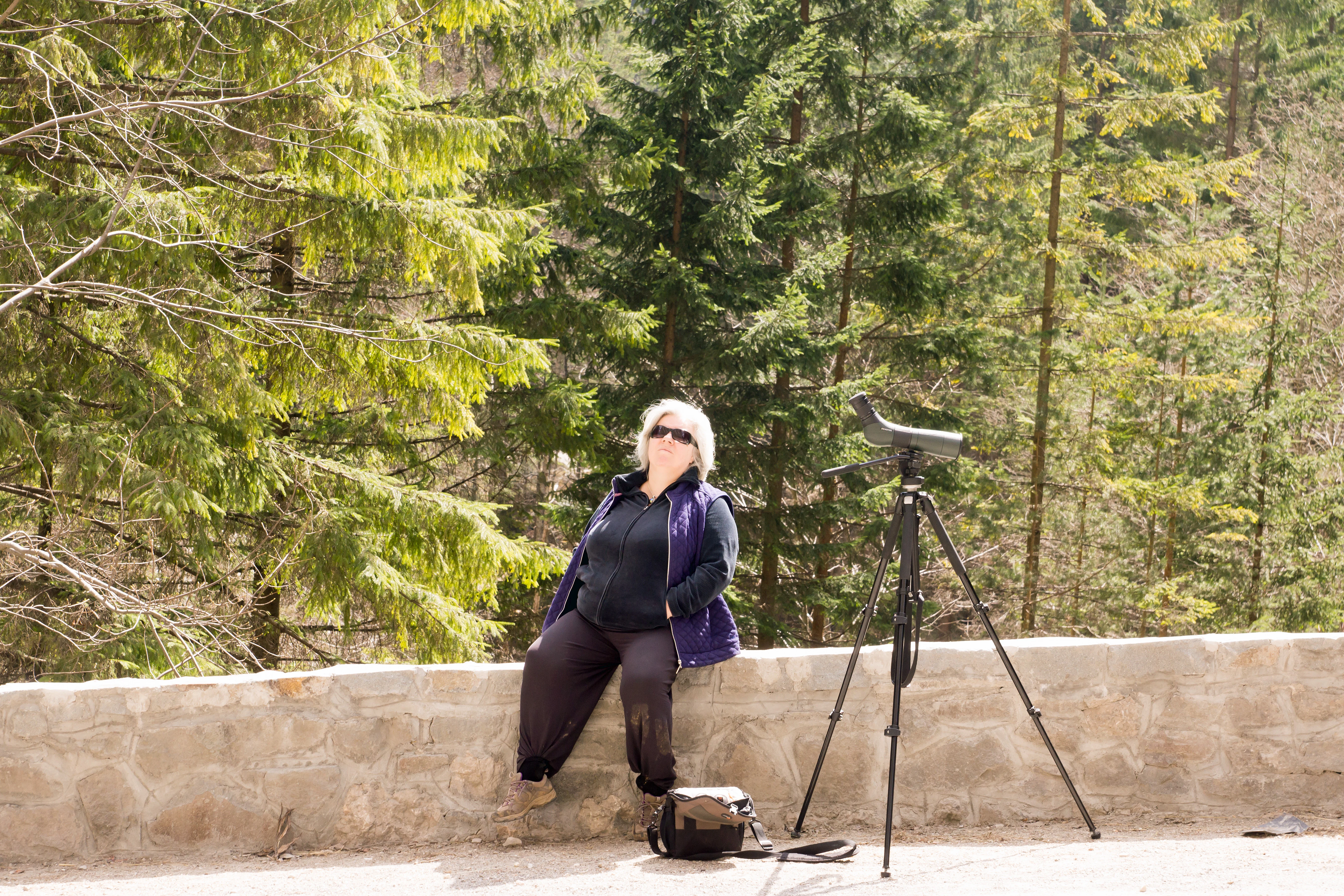 Caroline, Bicaz Gorge, Romania — photo by Jim Bennett