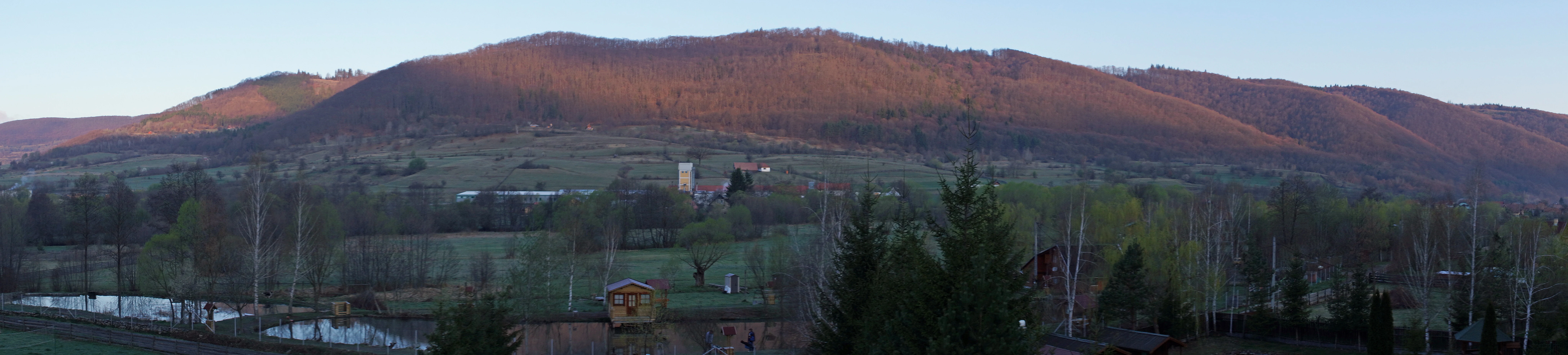 View from our Hotel, Hetvezer Pension, Romania — photo by Jim Bennett