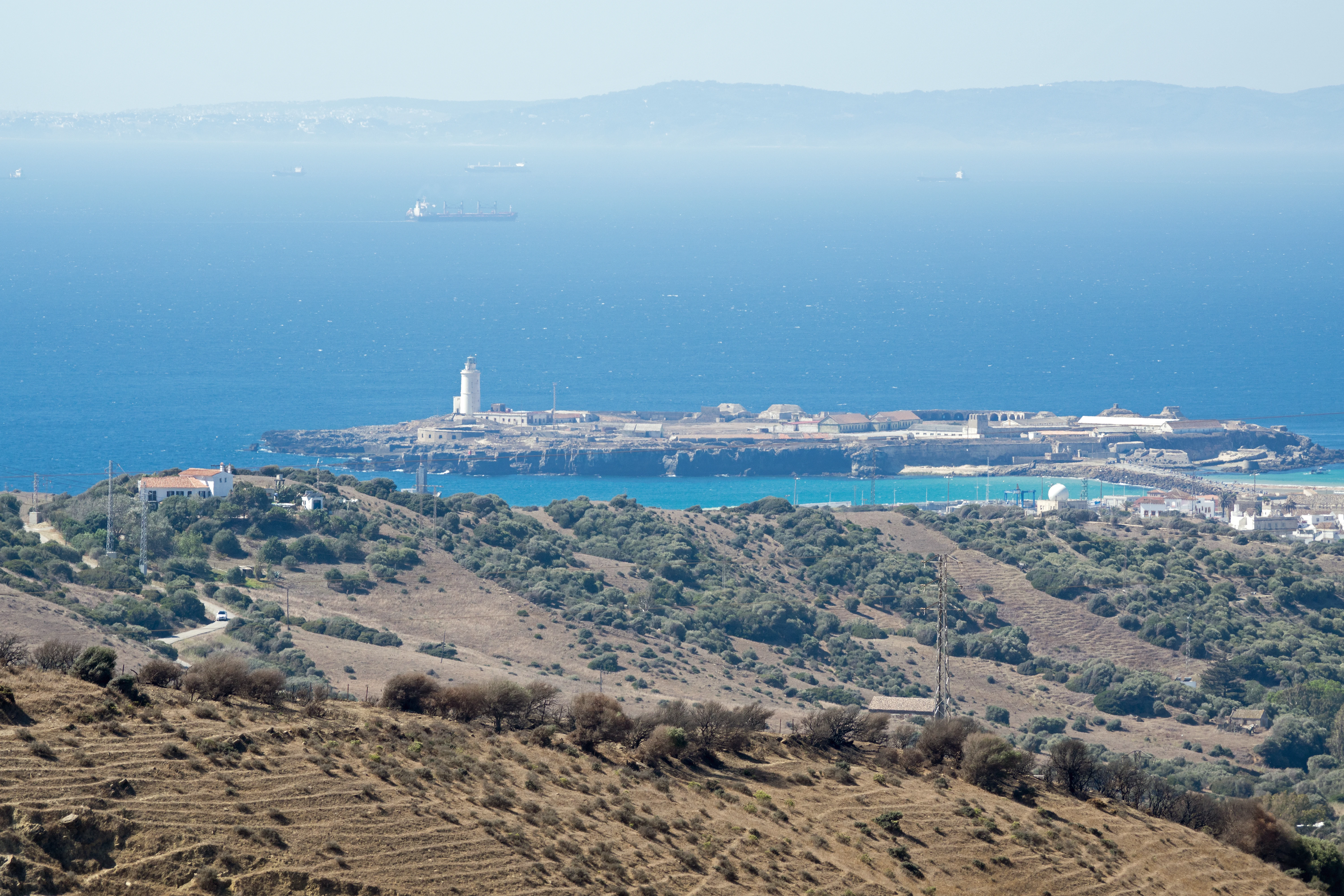 Tarifa, Cazalla watchpoint, Spain — photo by Jim Bennett