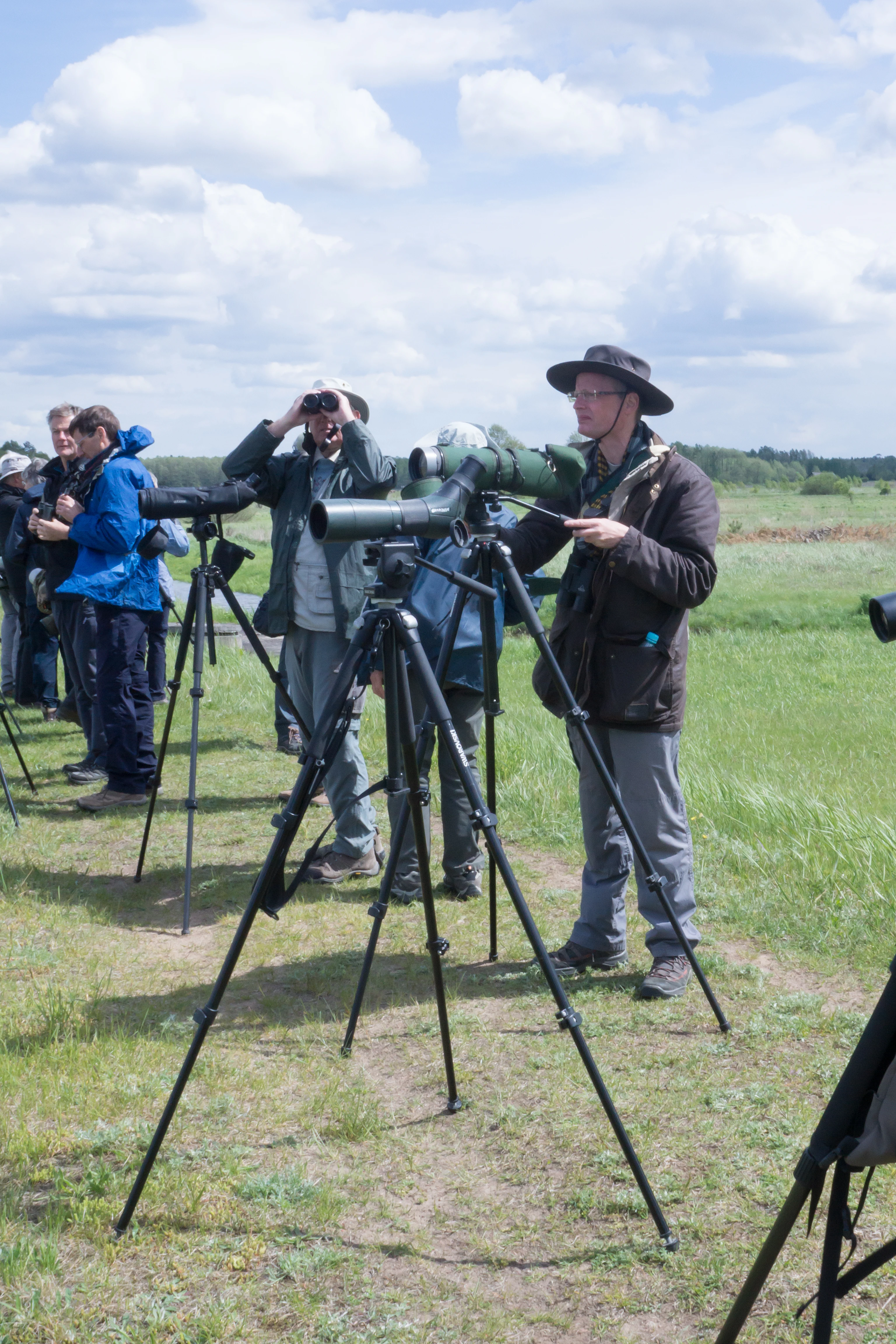 Adam in the foreground, Siemieniakowszczyyzna, Poland — photo by Jim Bennett