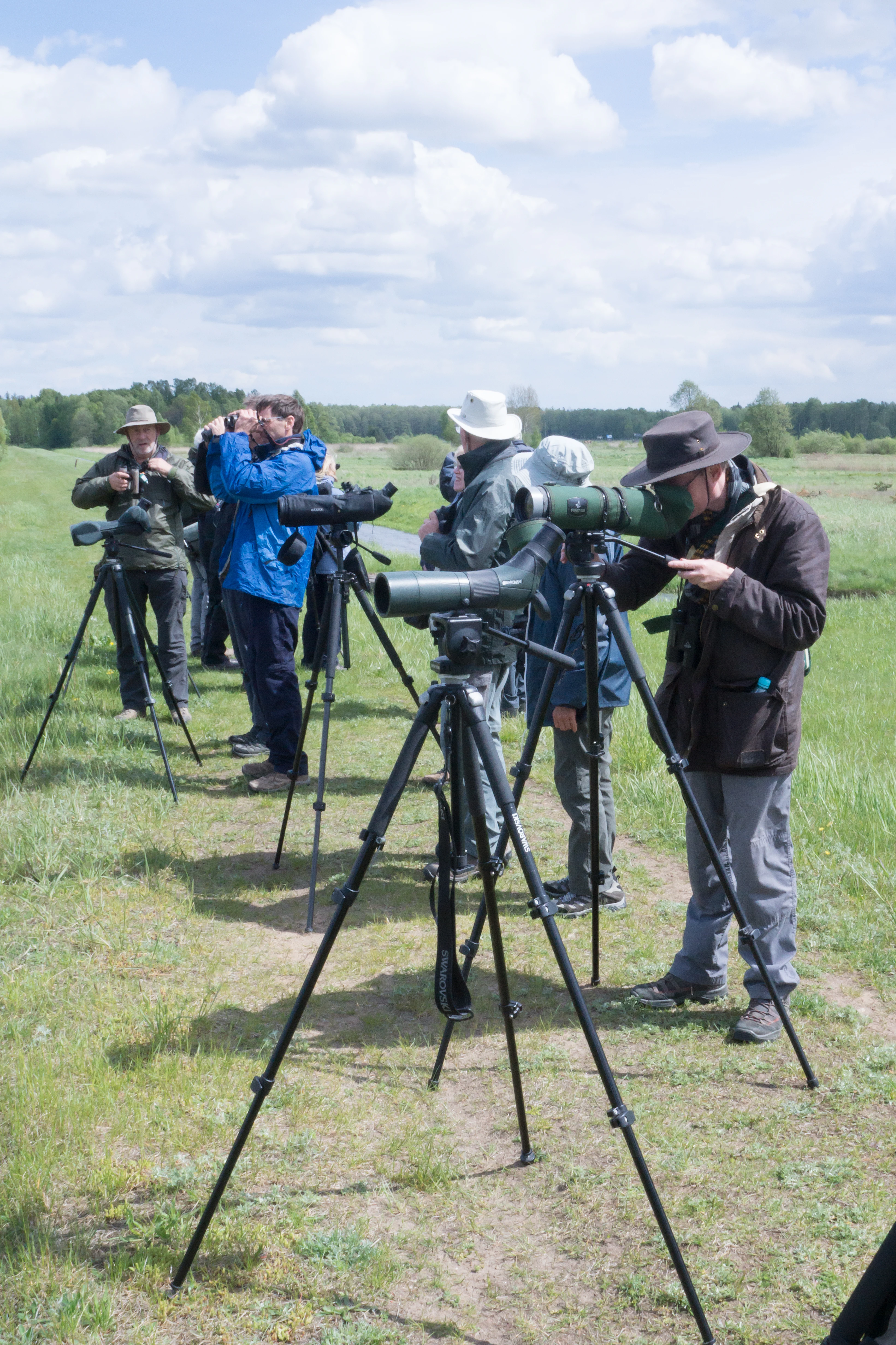 Adam in the foreground, Siemieniakowszczyyzna, Poland — photo by Jim Bennett