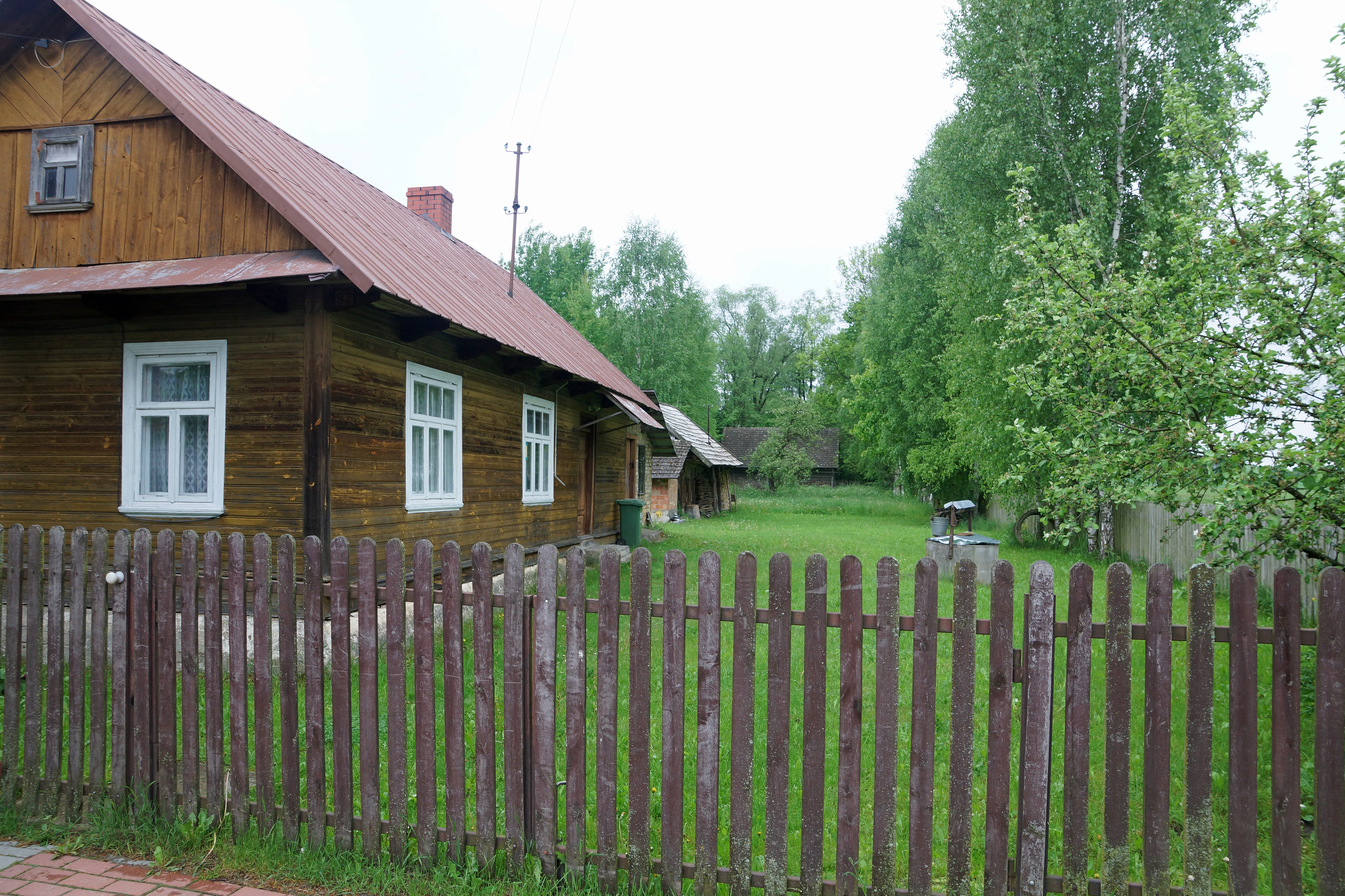 Traditional Cottage, Trzescianka, Poland — photo by Jim Bennett