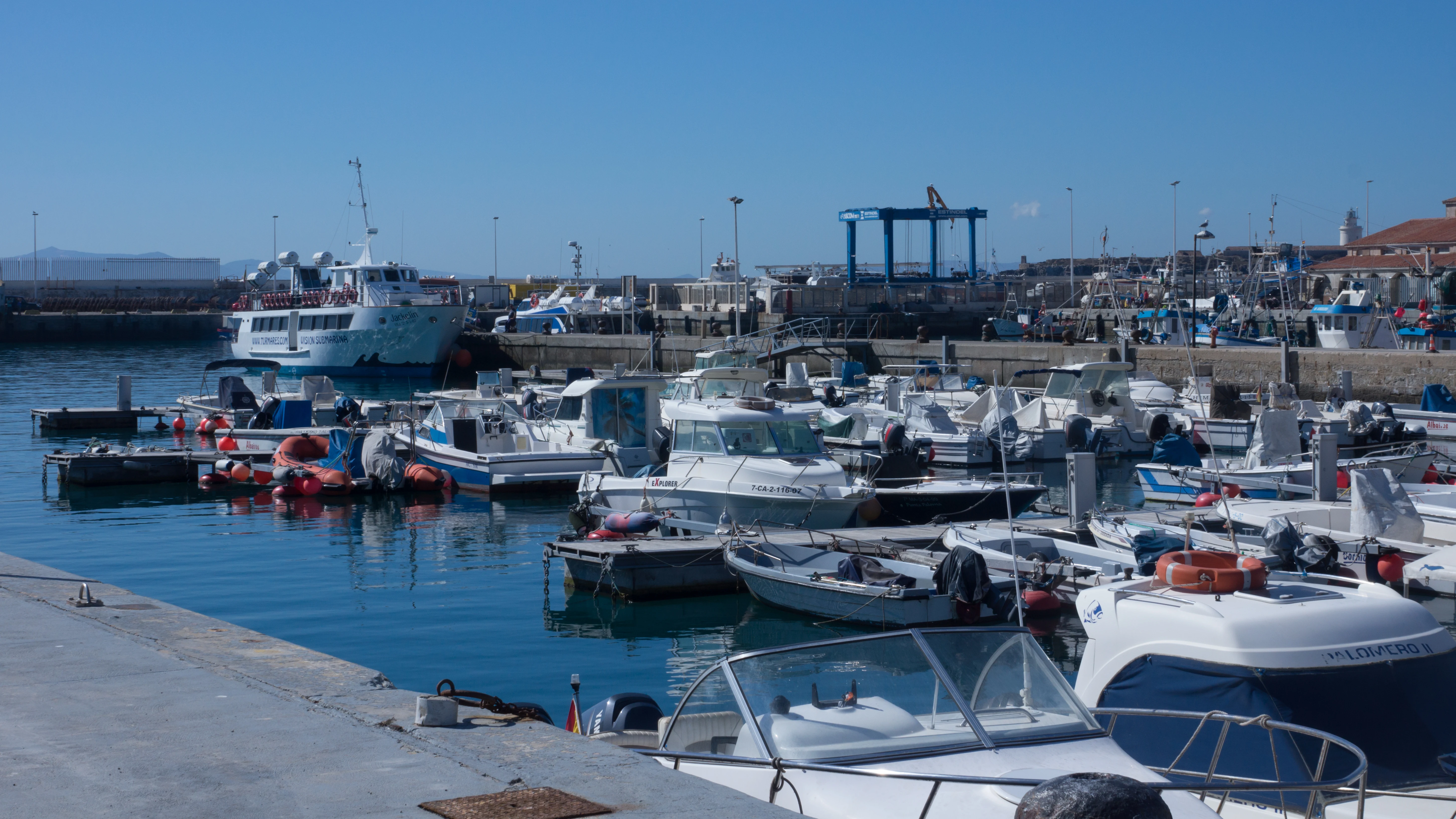 Tarifa Harbour, Tarifa, Spain — photo by Jim Bennett