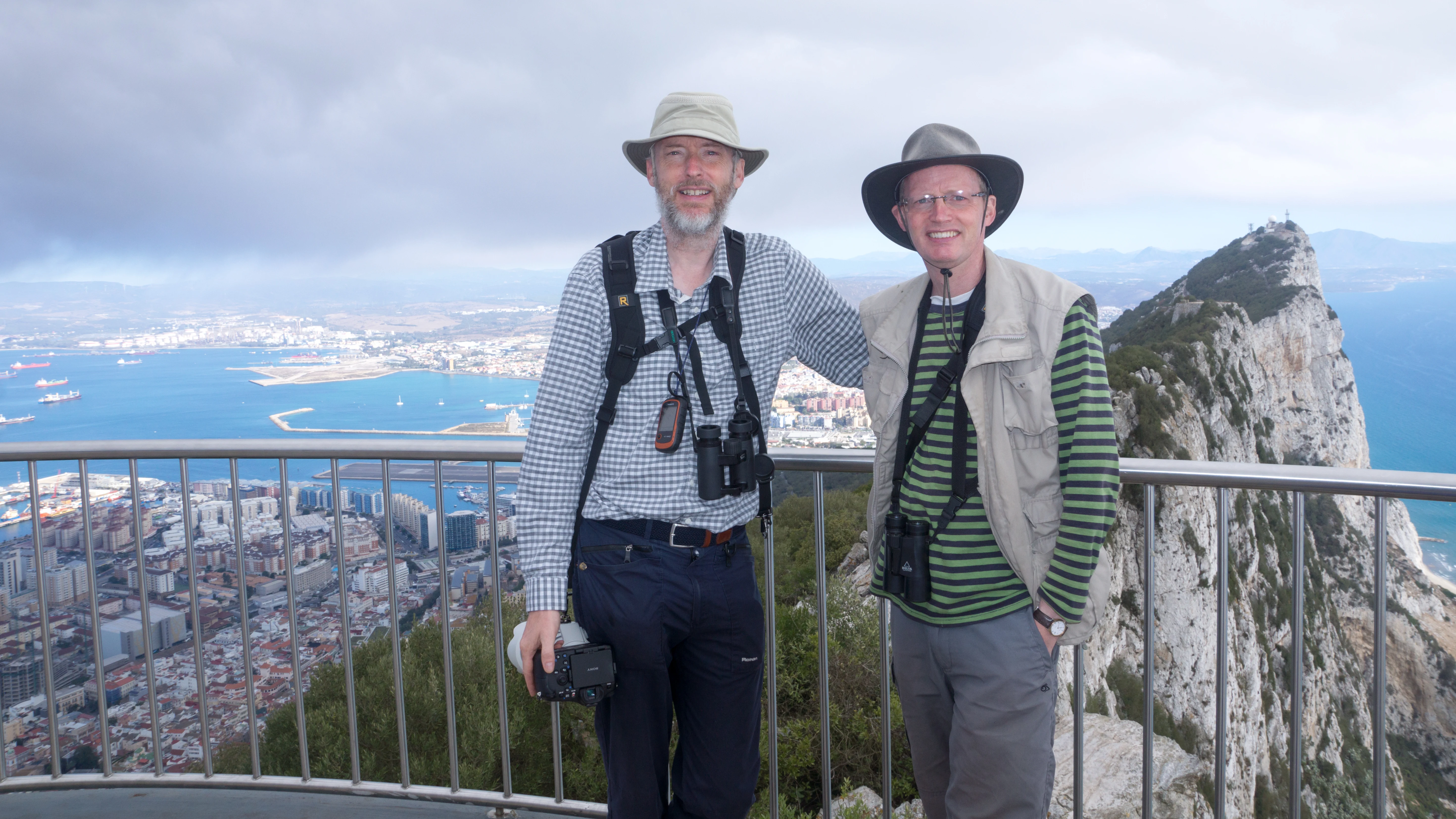 Jim & Adam, Gibraltar, Spain — photo by Jim Bennett