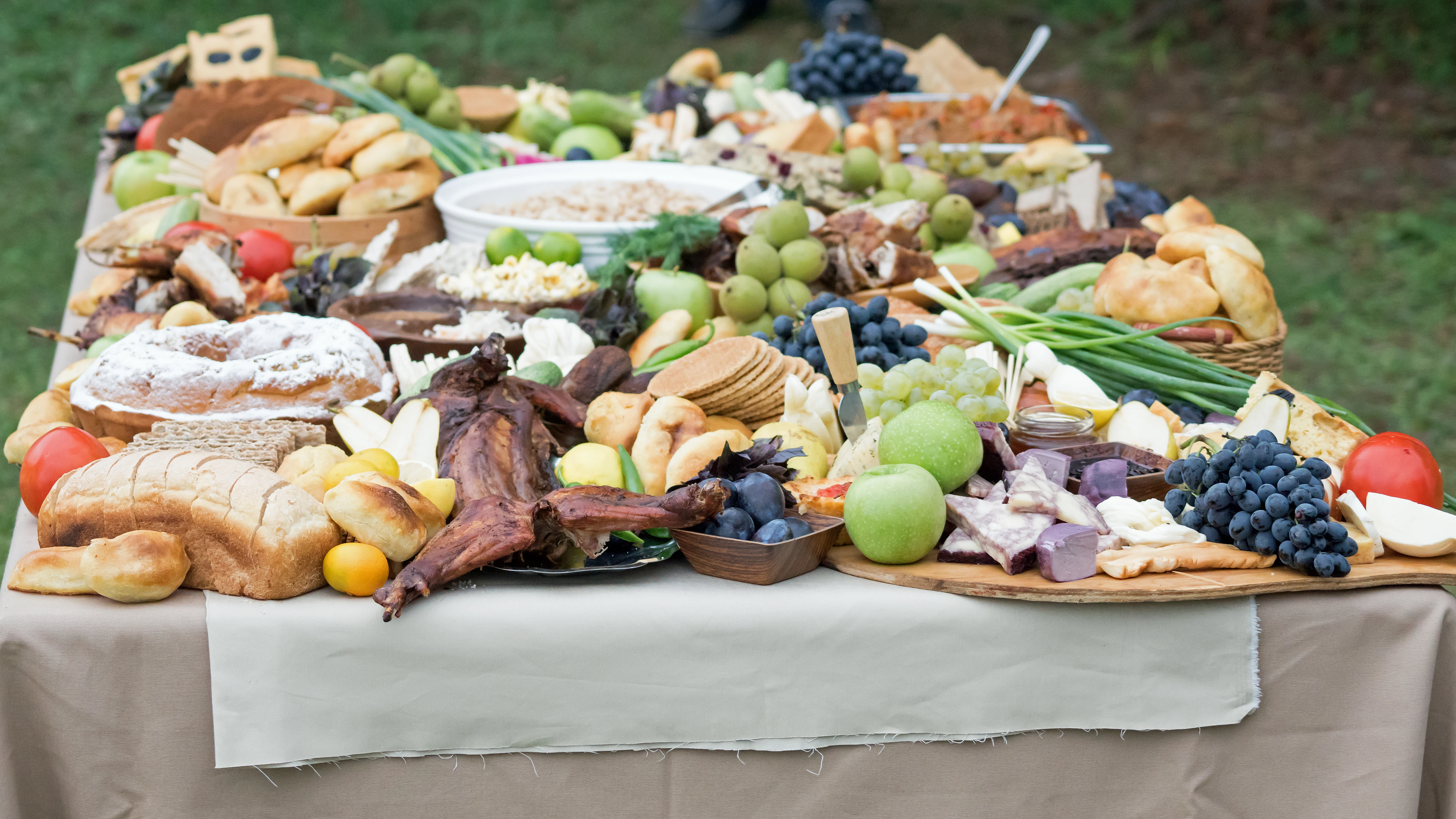 Food for a reception, Shuamta, Georgia — photo by Jim Bennett