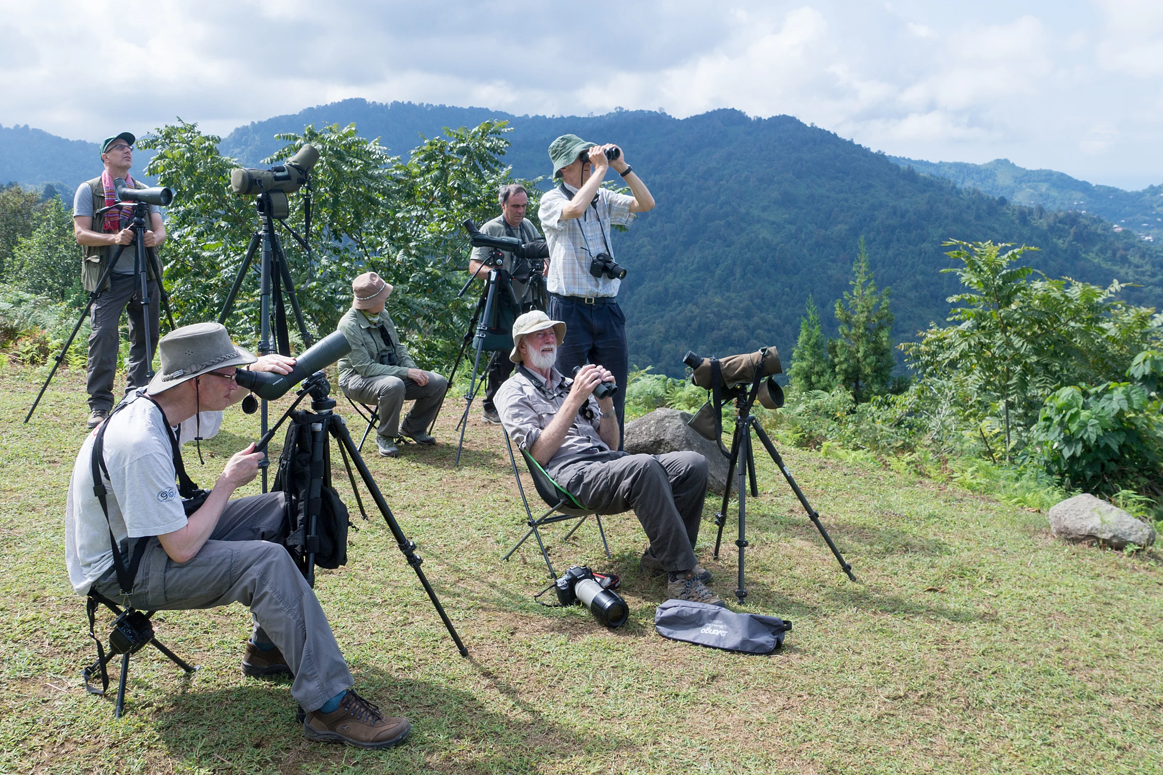 Rob, Adam, Carol, Julian, James & Simon, Shuamta, Georgia — photo by Jim Bennett