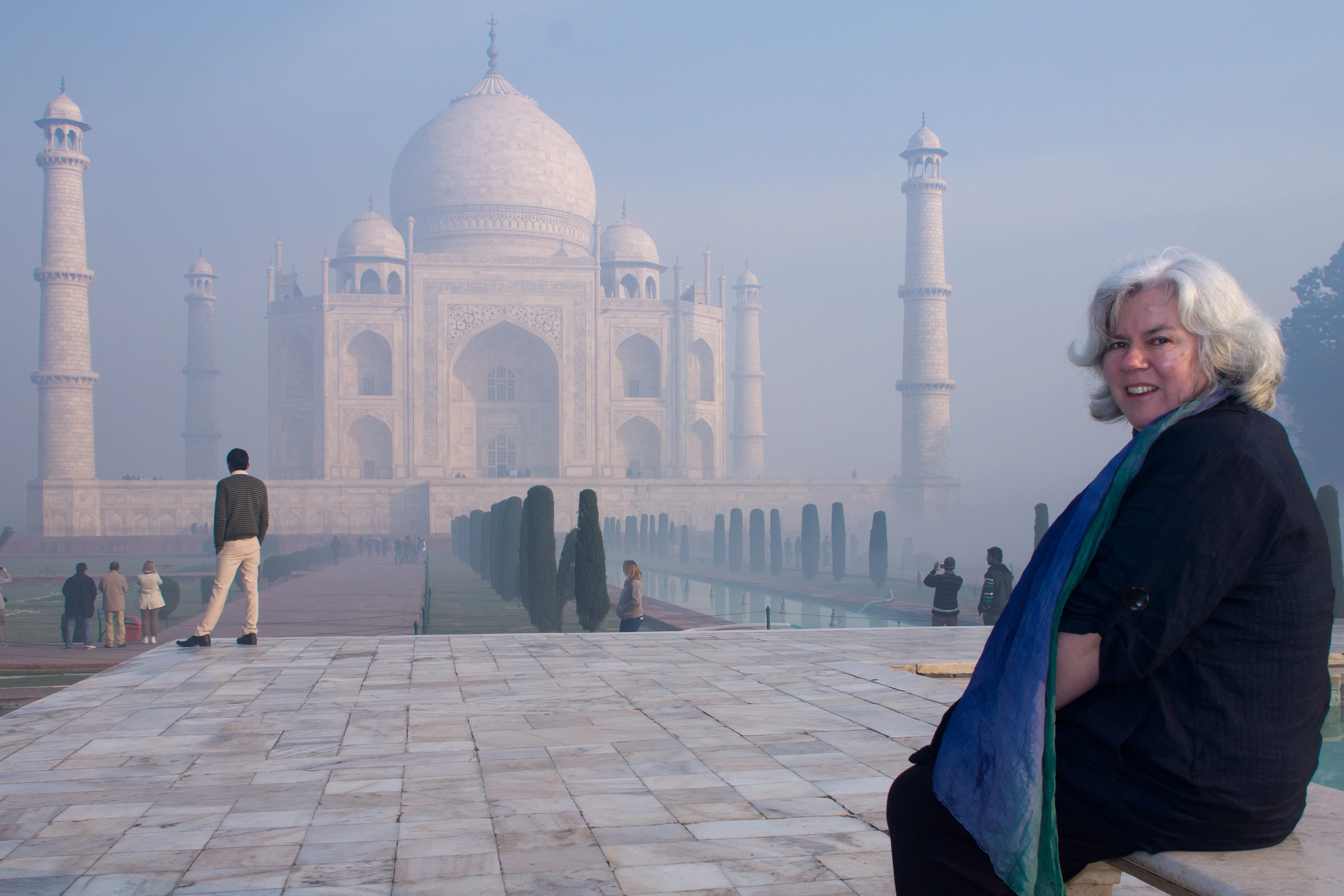 Caroline, Taj Mahal, Uttar Pradesh, India — photo by Jim Bennett
