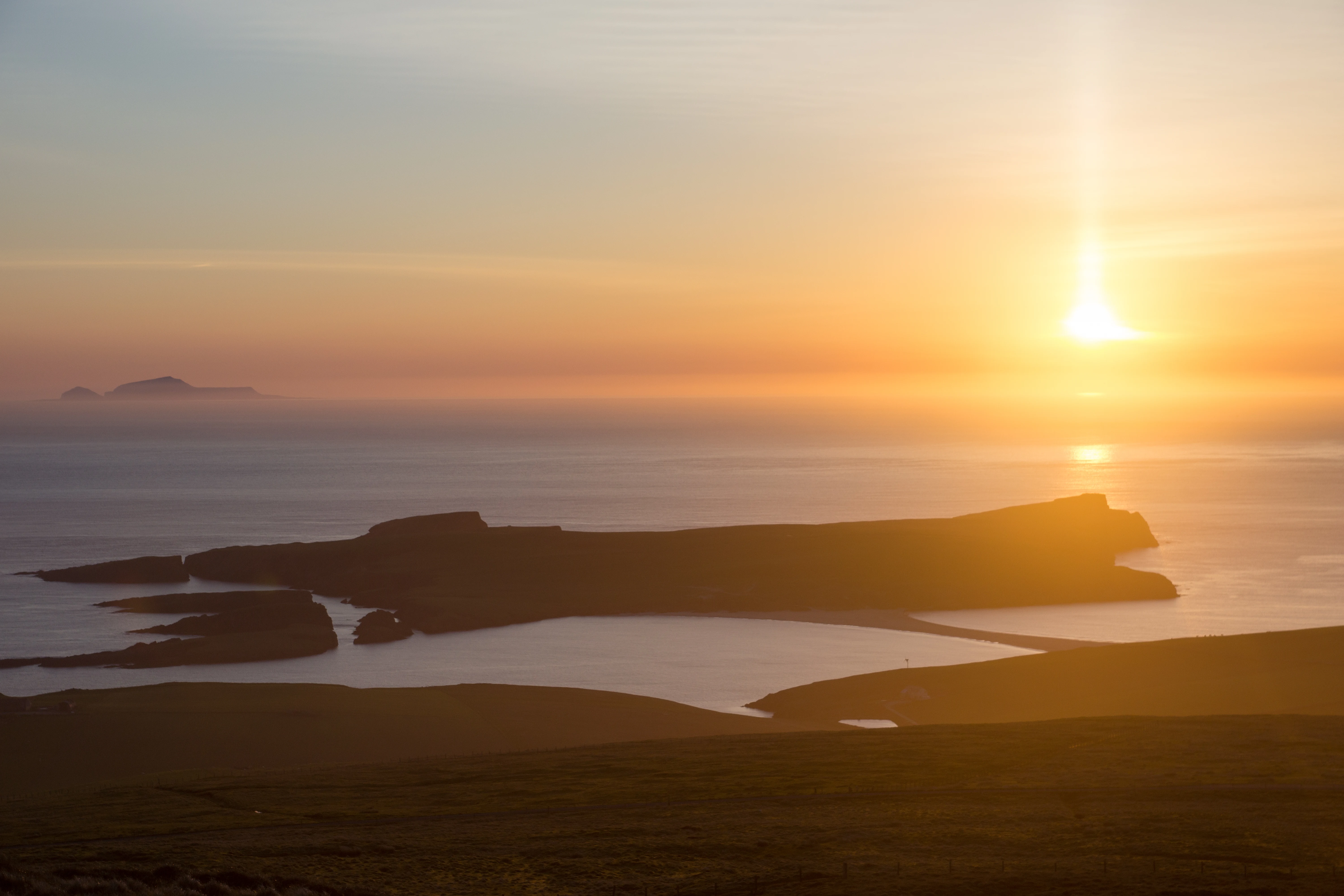 Sunset, Shetland, UK — photo by Jim Bennett