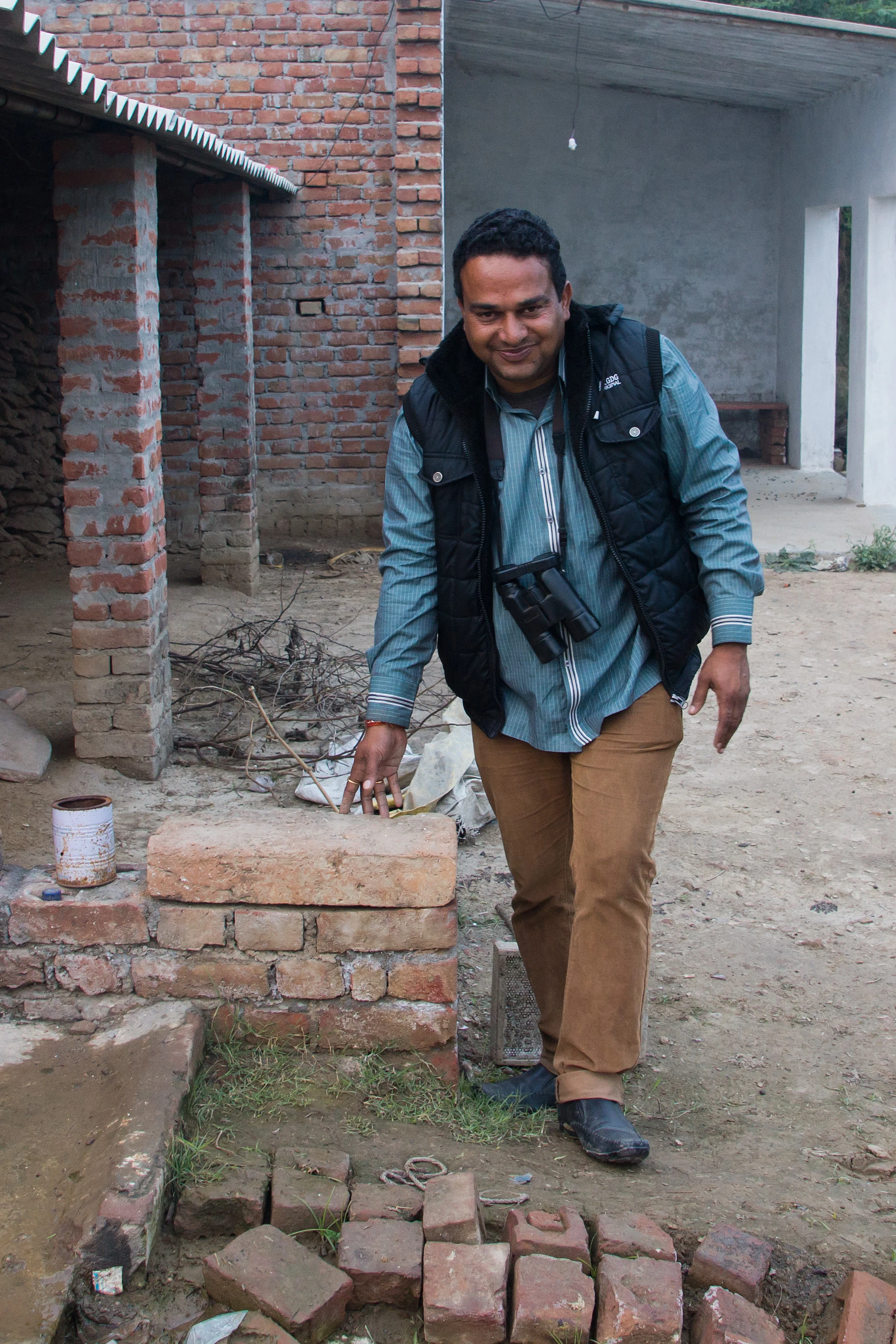Dushyant, our guide, Chambal Safari Lodge, Uttar Pradesh, India — photo by Jim Bennett