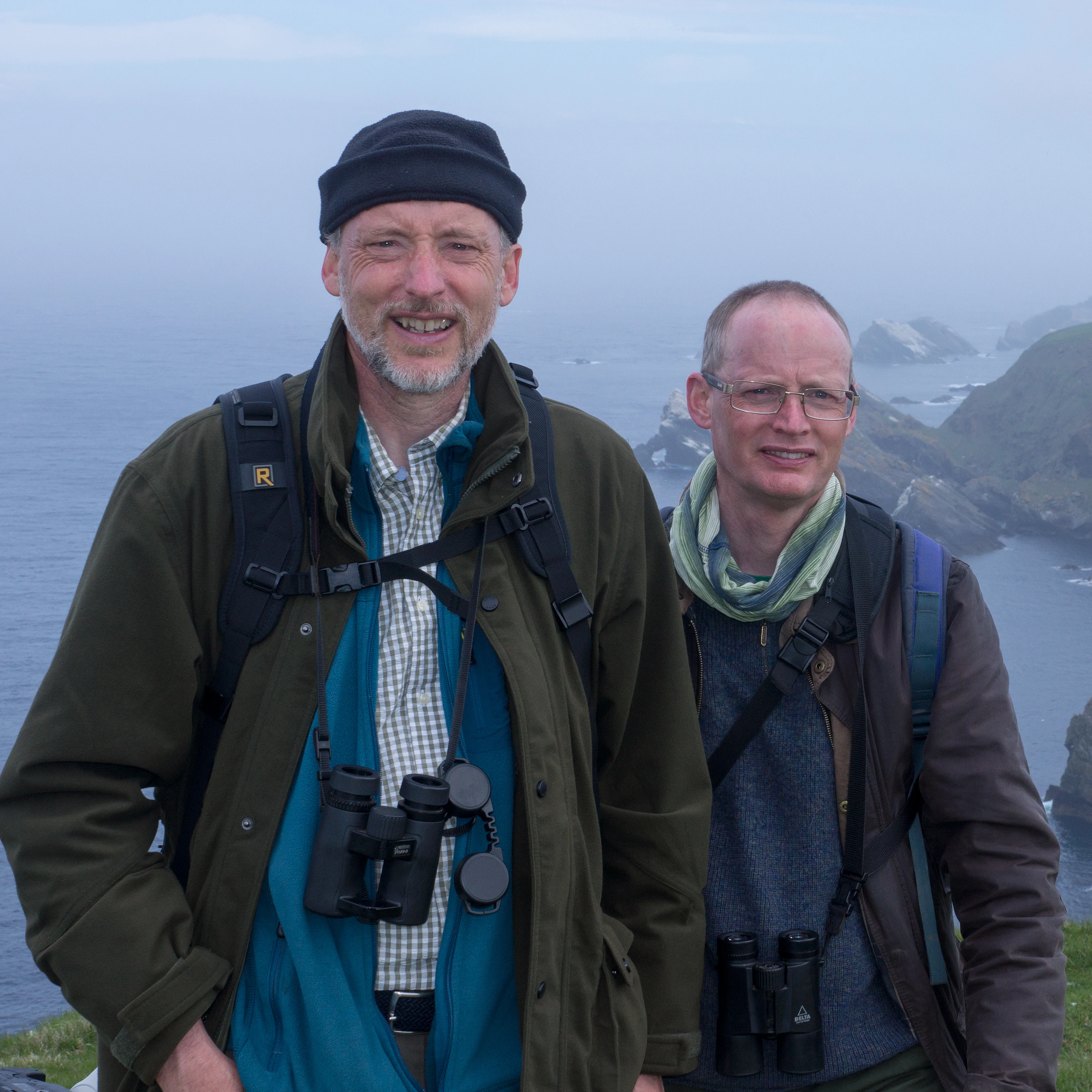 Jim & Adam, Hermaness, Unst, UK — photo by Jim Bennett