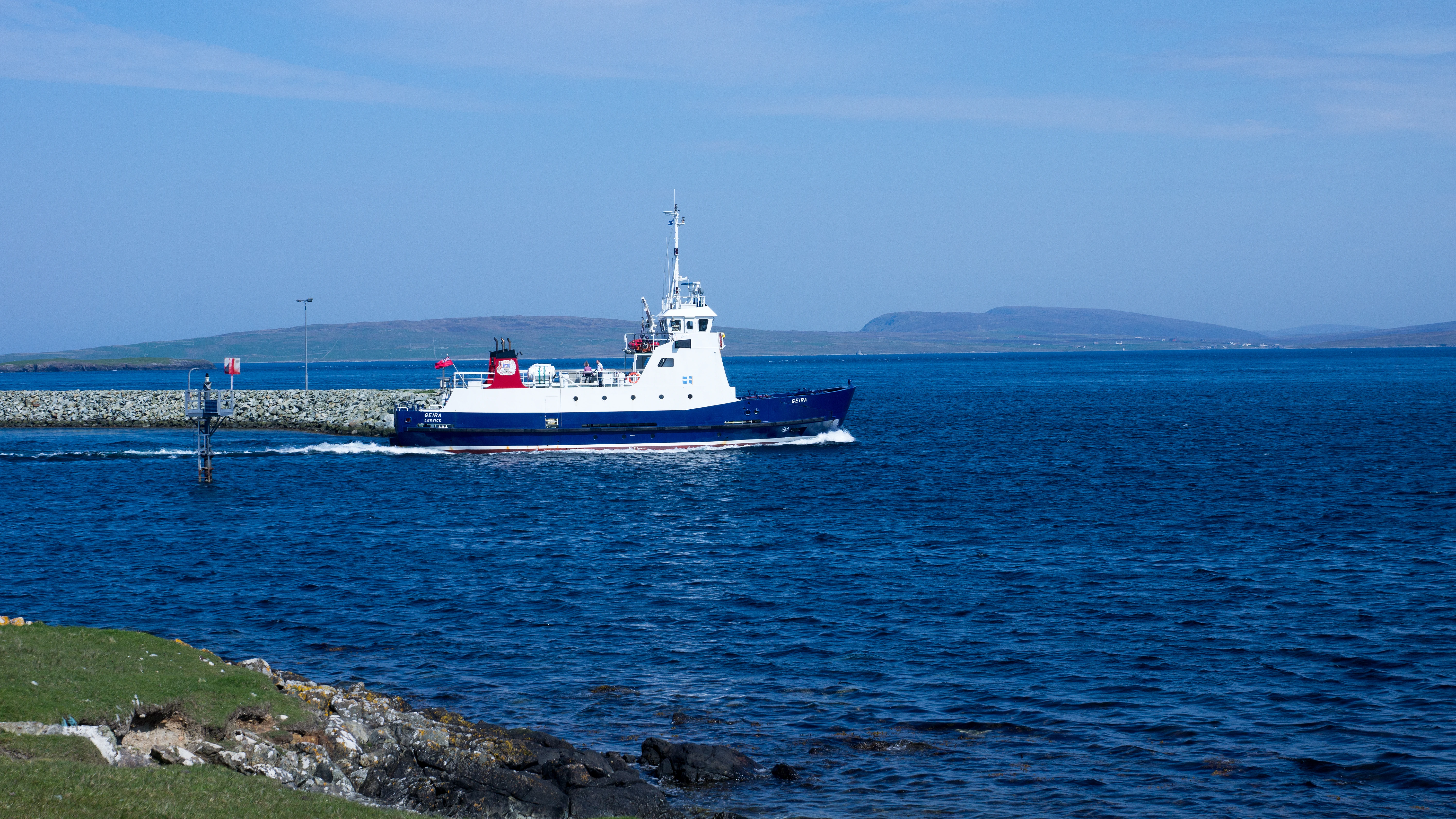The Unst Ferry, Fetlar, UK — photo by Jim Bennett