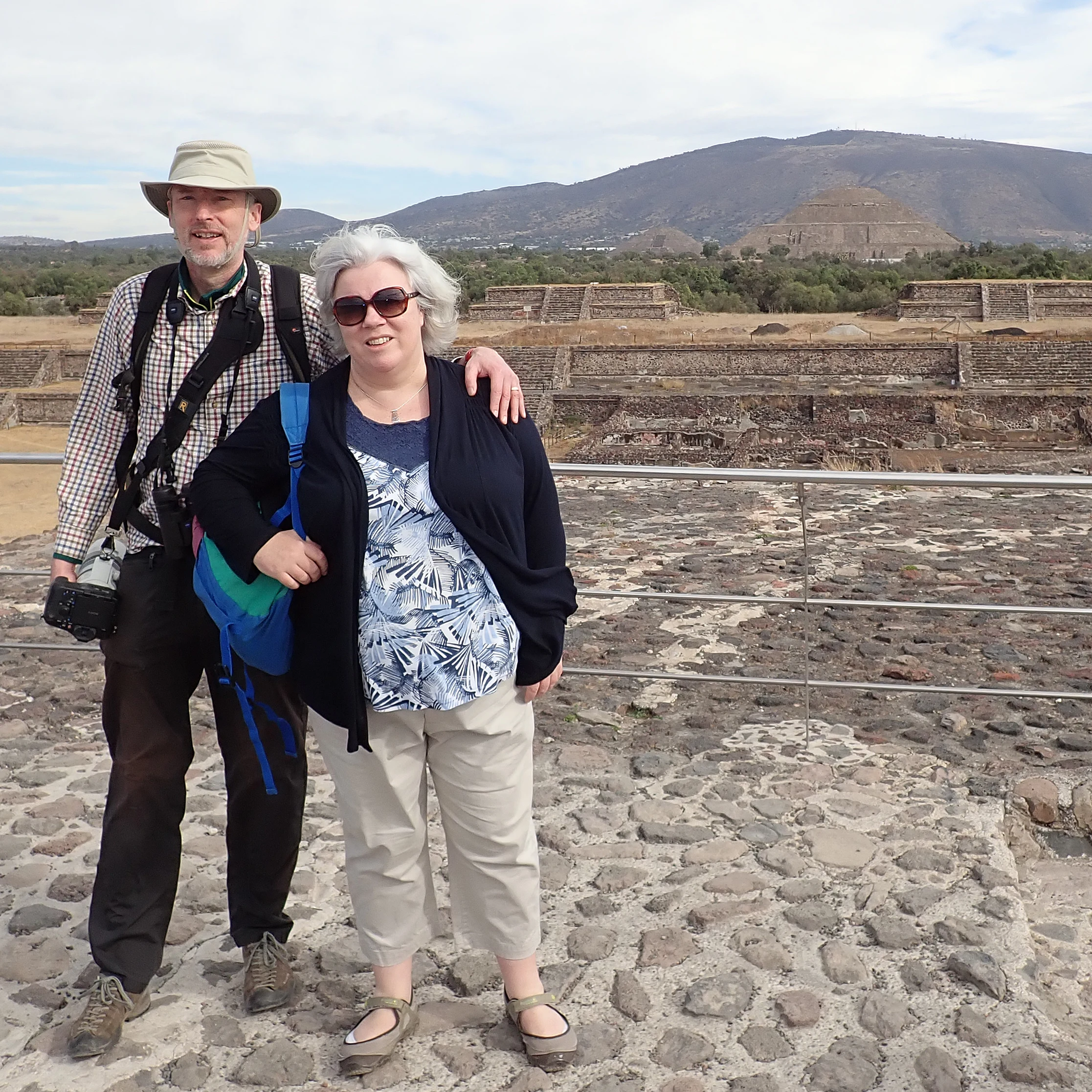 Jim & Caroline, Teotihuacan, State of Mexico, Mexico — photo by Jim Bennett