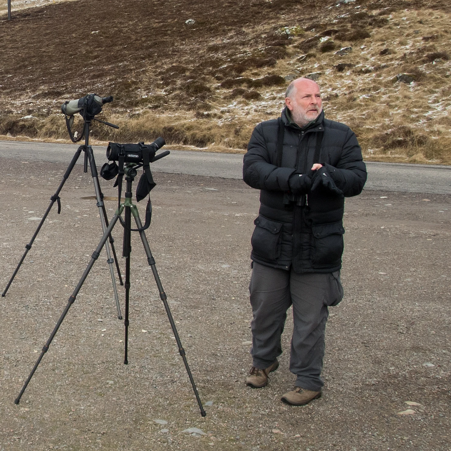 Neil Glenn, our guide, Findhorn Valley, Cairngorms, UK — photo by Jim Bennett