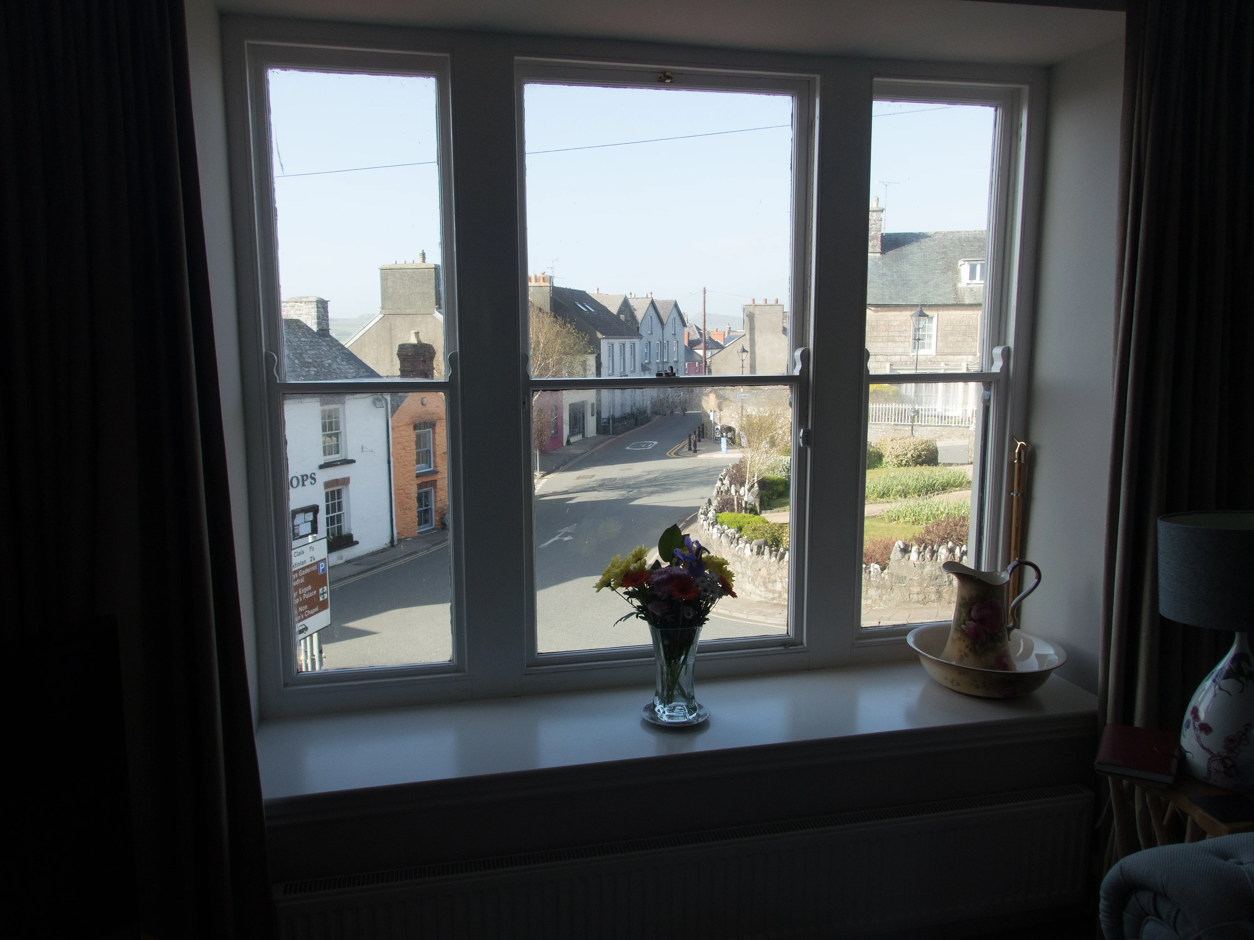 View from our apartment, St David's, Pembrokeshire, UK — photo by Jim Bennett