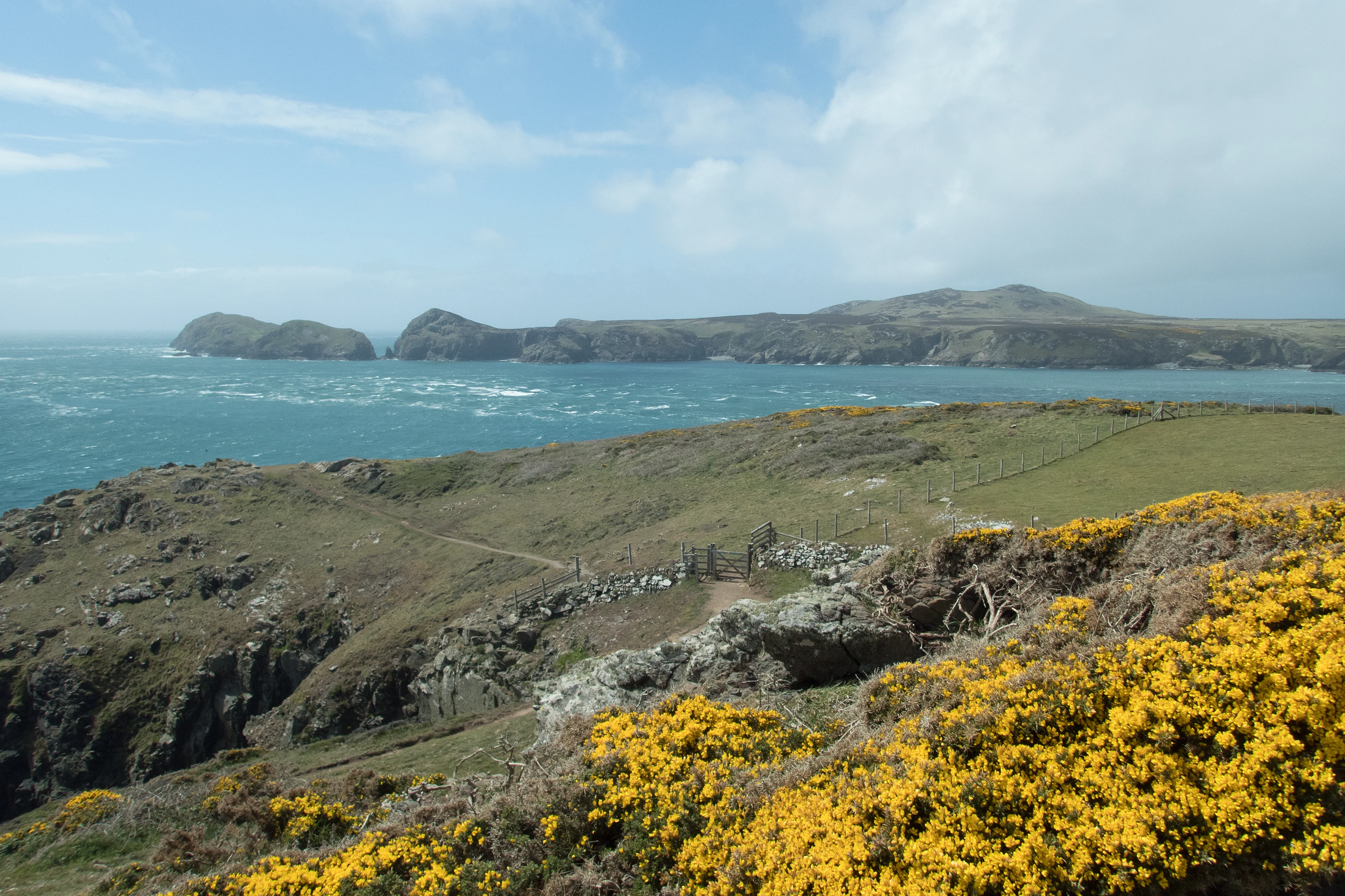 Ramsey Sound & Ramsey Island, Pembrokeshire, UK — photo by Jim Bennett