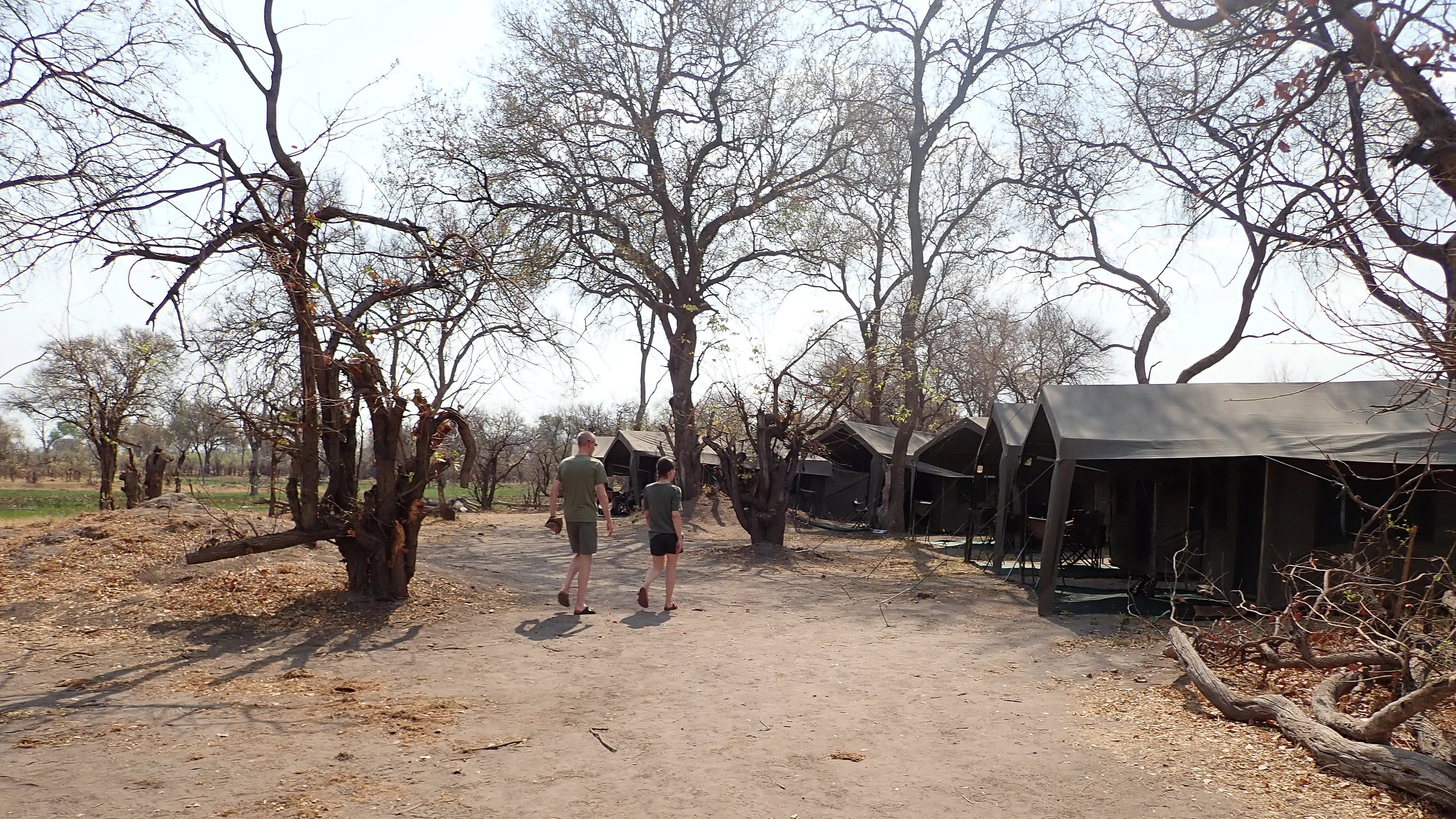 Our campsite, Khwai campsite, Botswana — photo by Jim Bennett