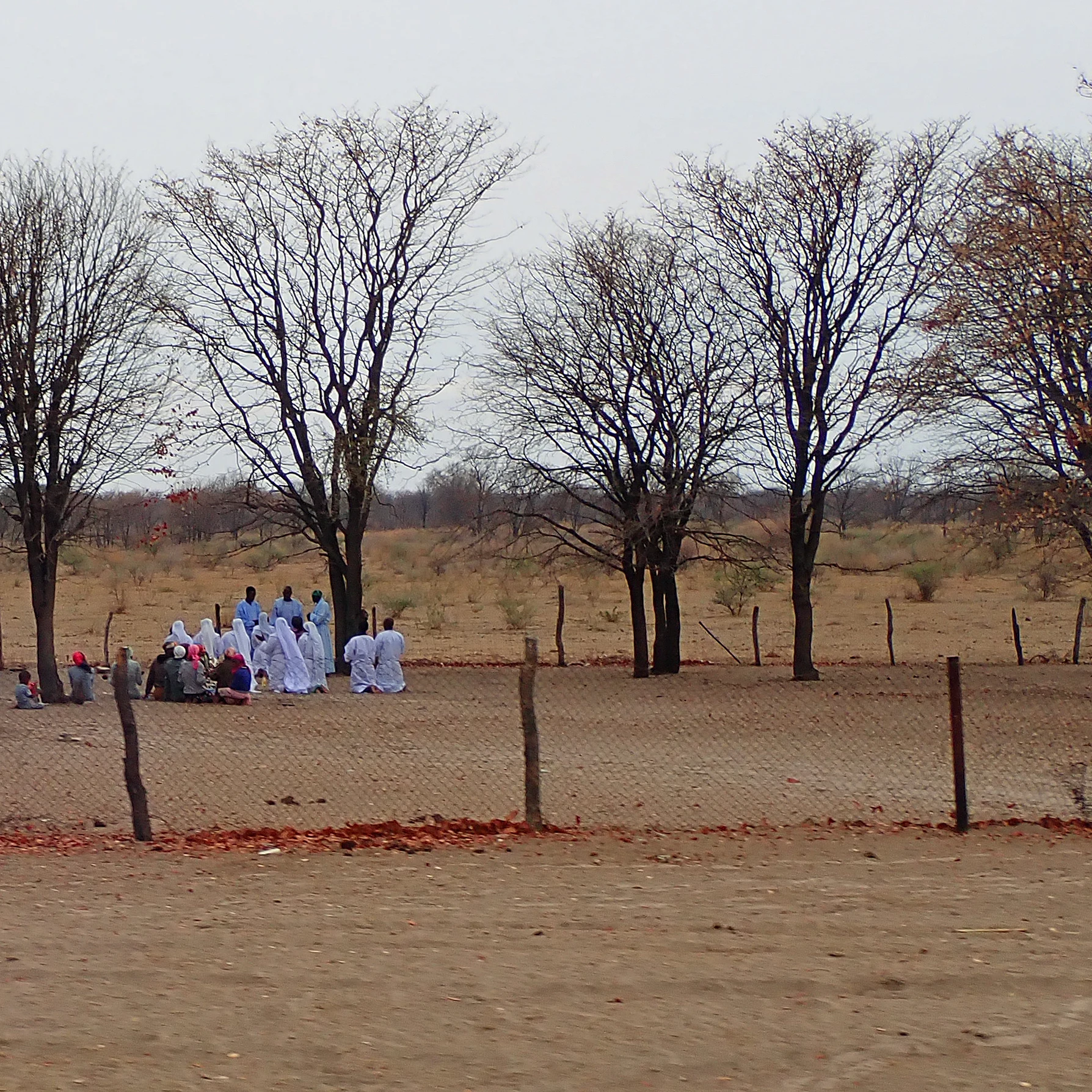 Church, road to Maun, Botswana — photo by Jim Bennett