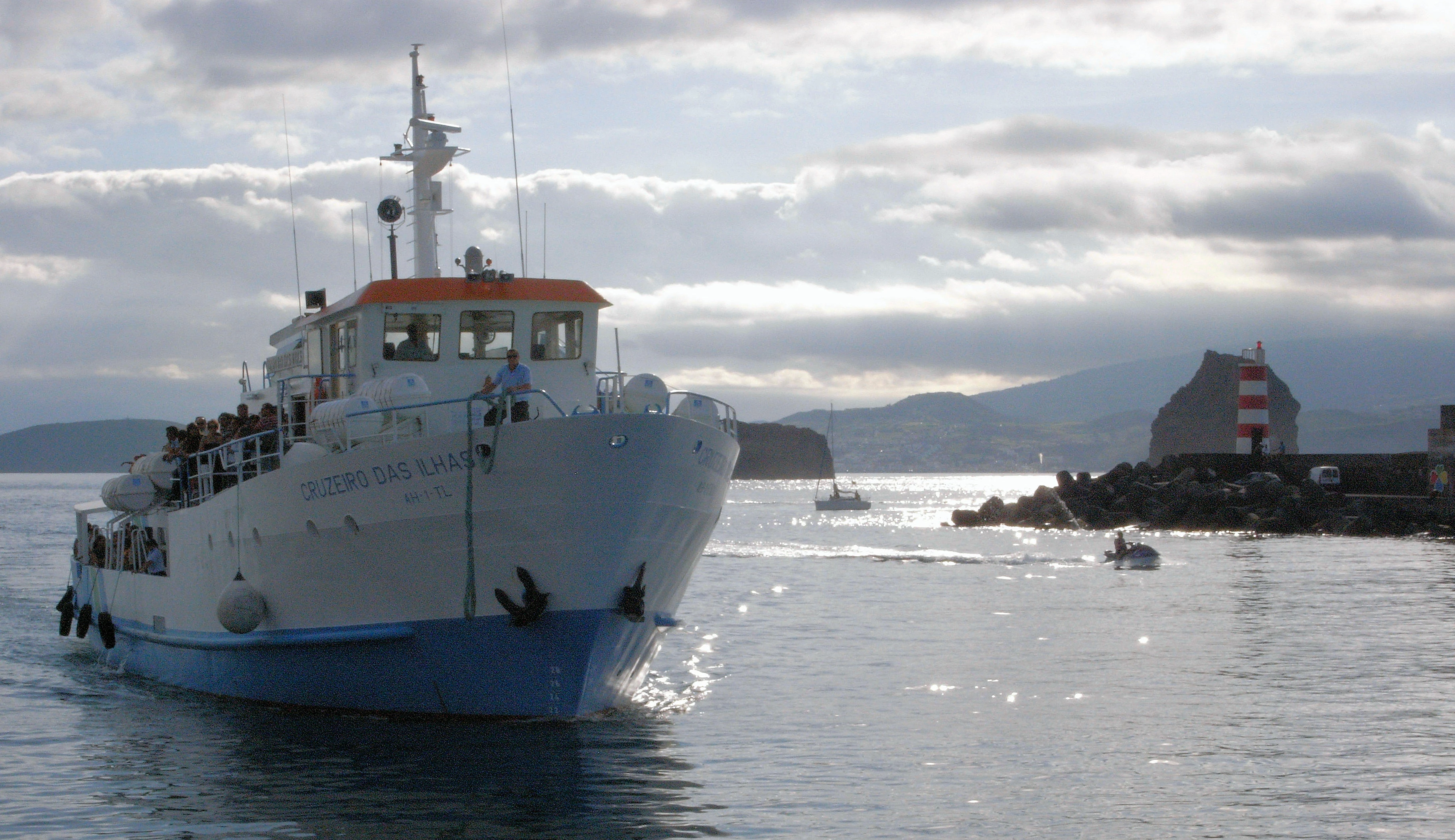 Ferry back to Faial, Madalena, Azores, Portugal — photo by Jim Bennett