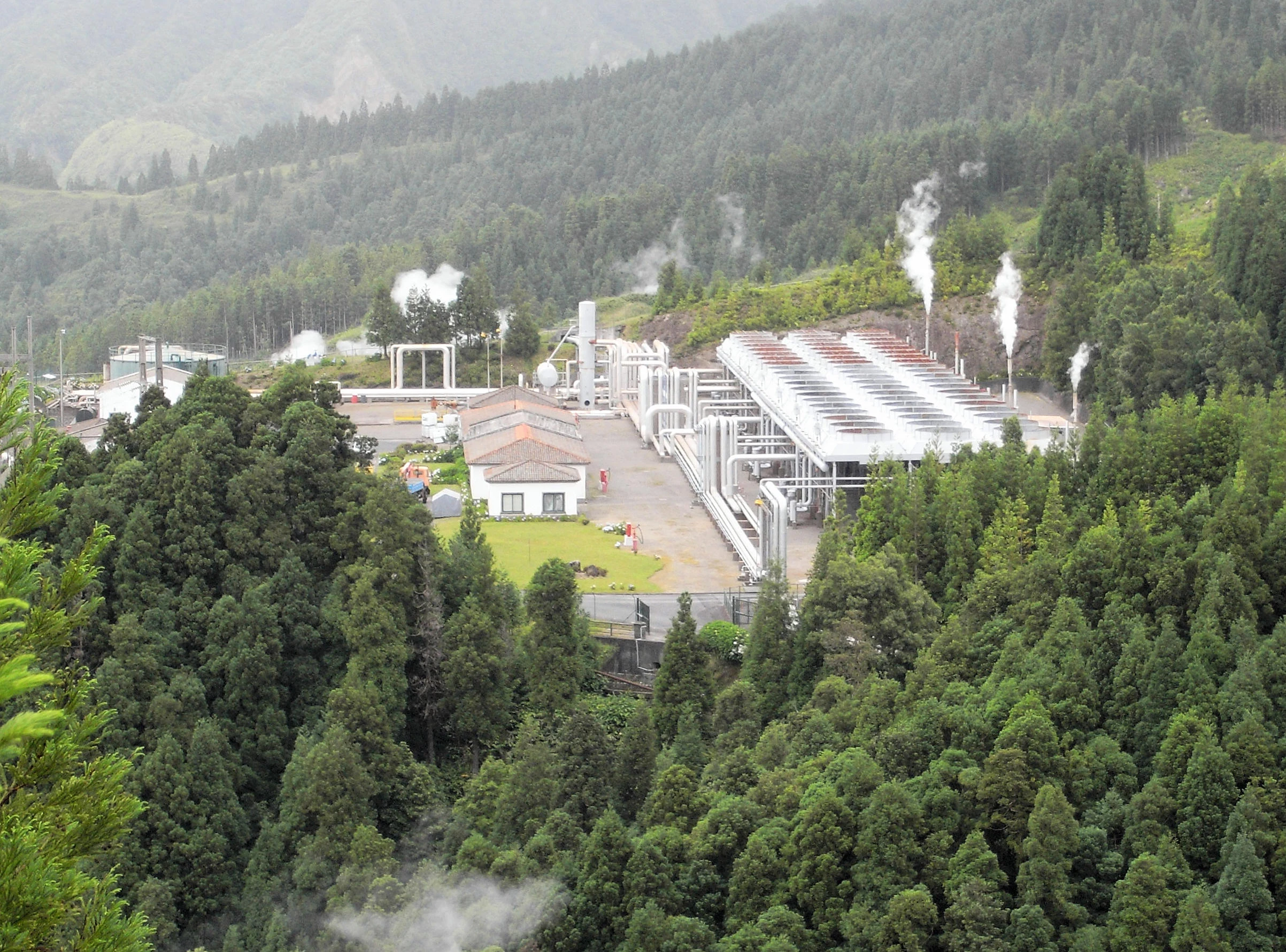 Geothermal power station, Azores, Portugal — photo by Jim Bennett