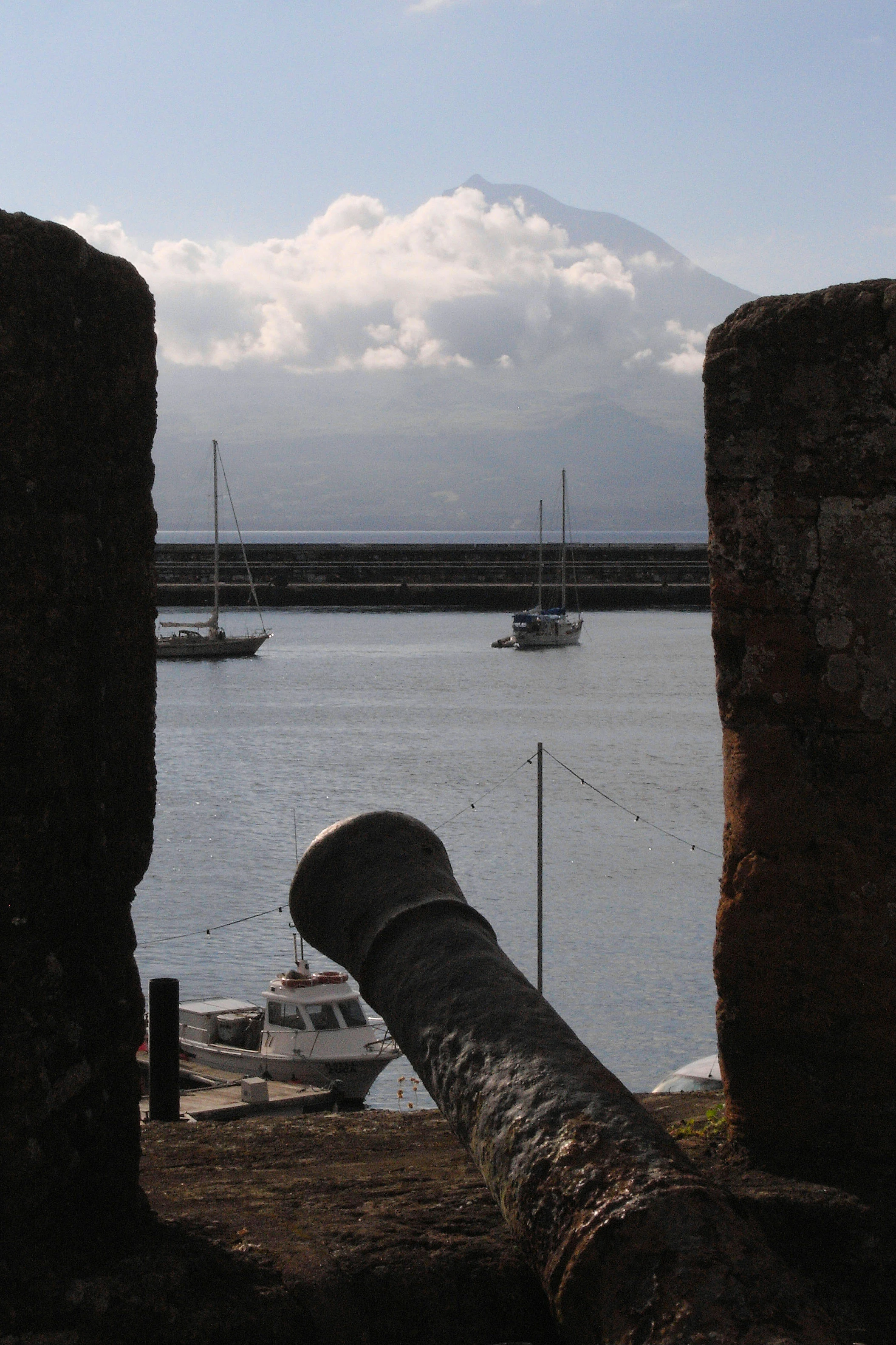 View of Pico from the Pousada, Horta, Azores, Portugal — photo by Jim Bennett