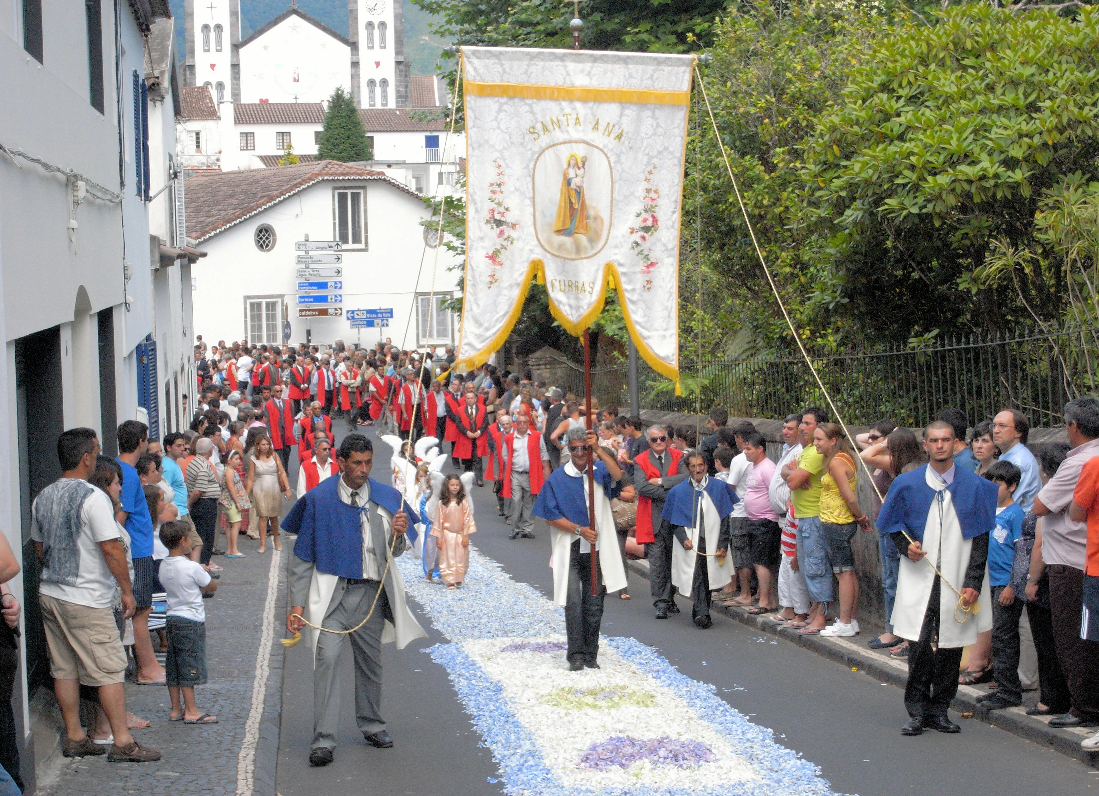 Procession, Furnas, Azores, Portugal — photo by Jim Bennett
