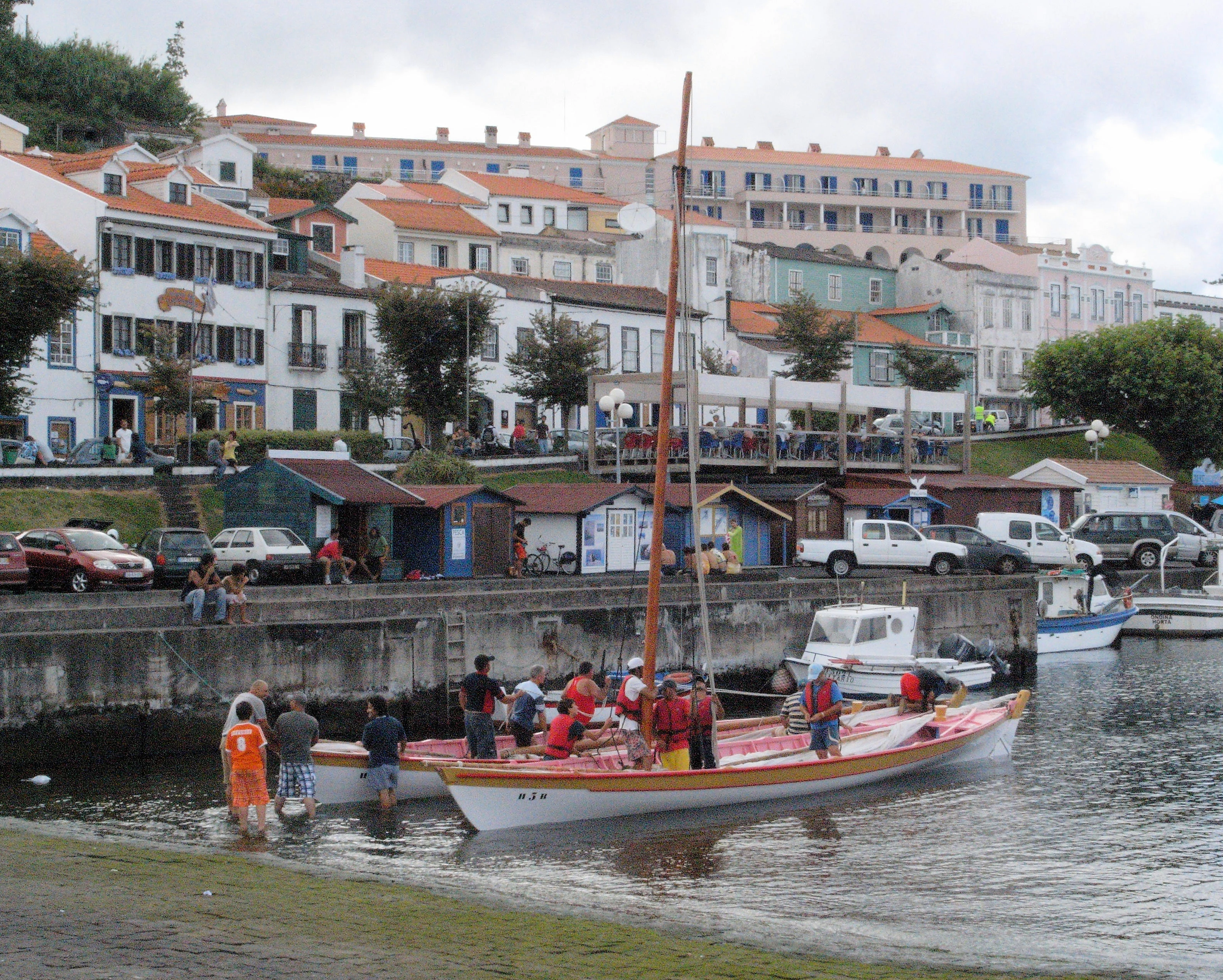 Old whaling boat, Horta, Azores, Portugal — photo by Jim Bennett