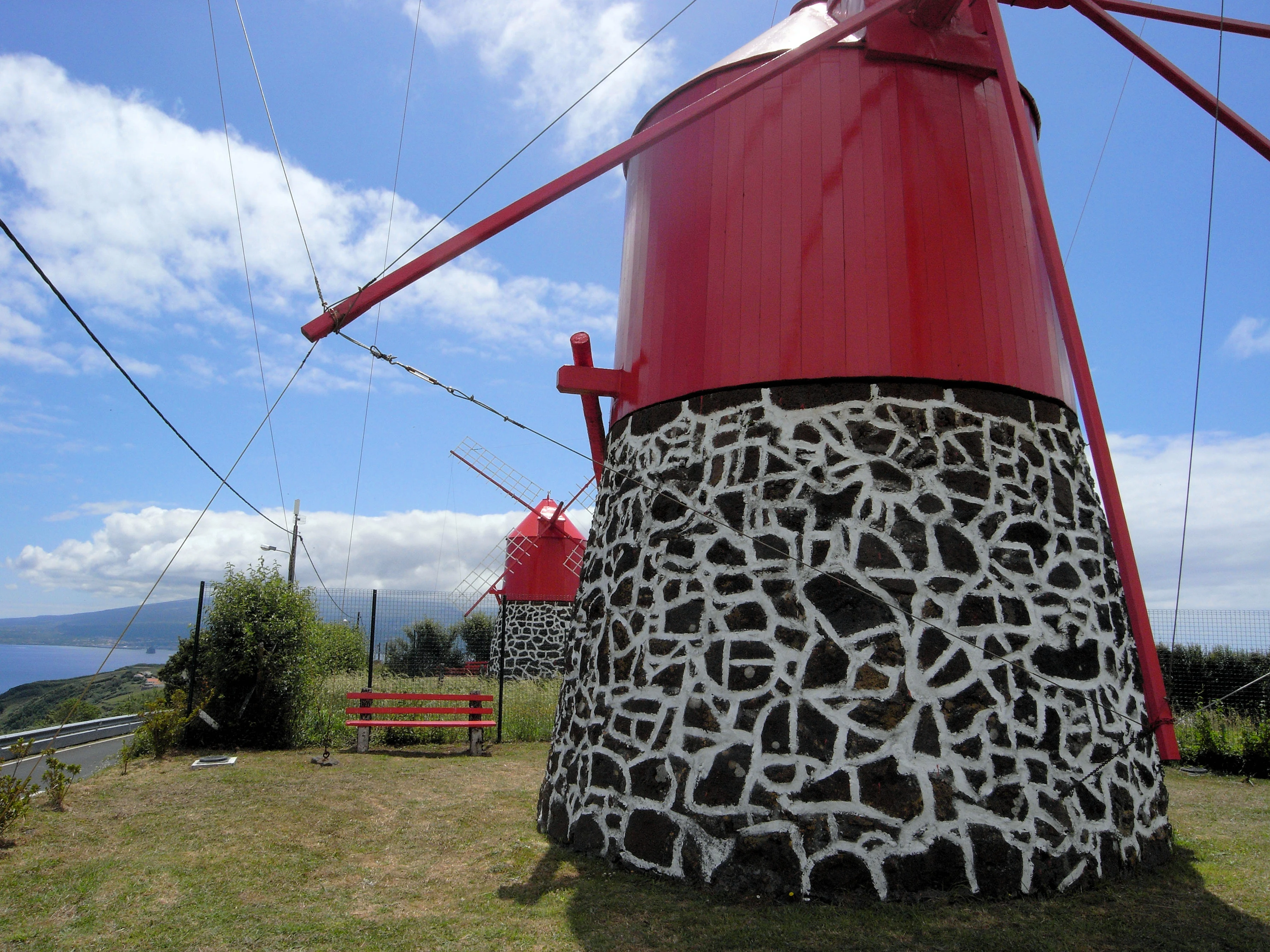 Windmills, Horta, Azores, Portugal — photo by Jim Bennett