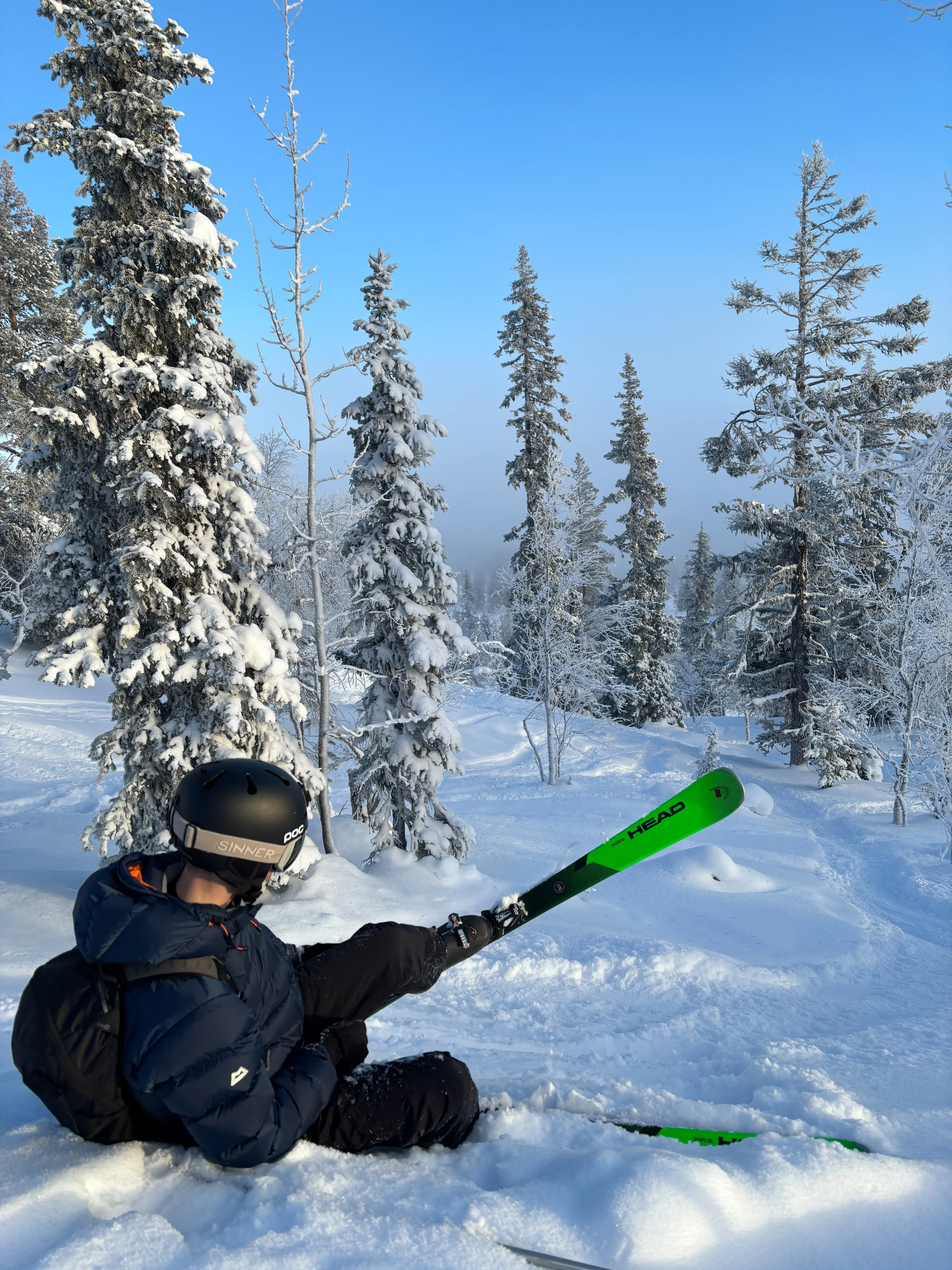 Accidentally going off-piste, Ÿllas, Finland — photo by Orlando Prugel-Bennett