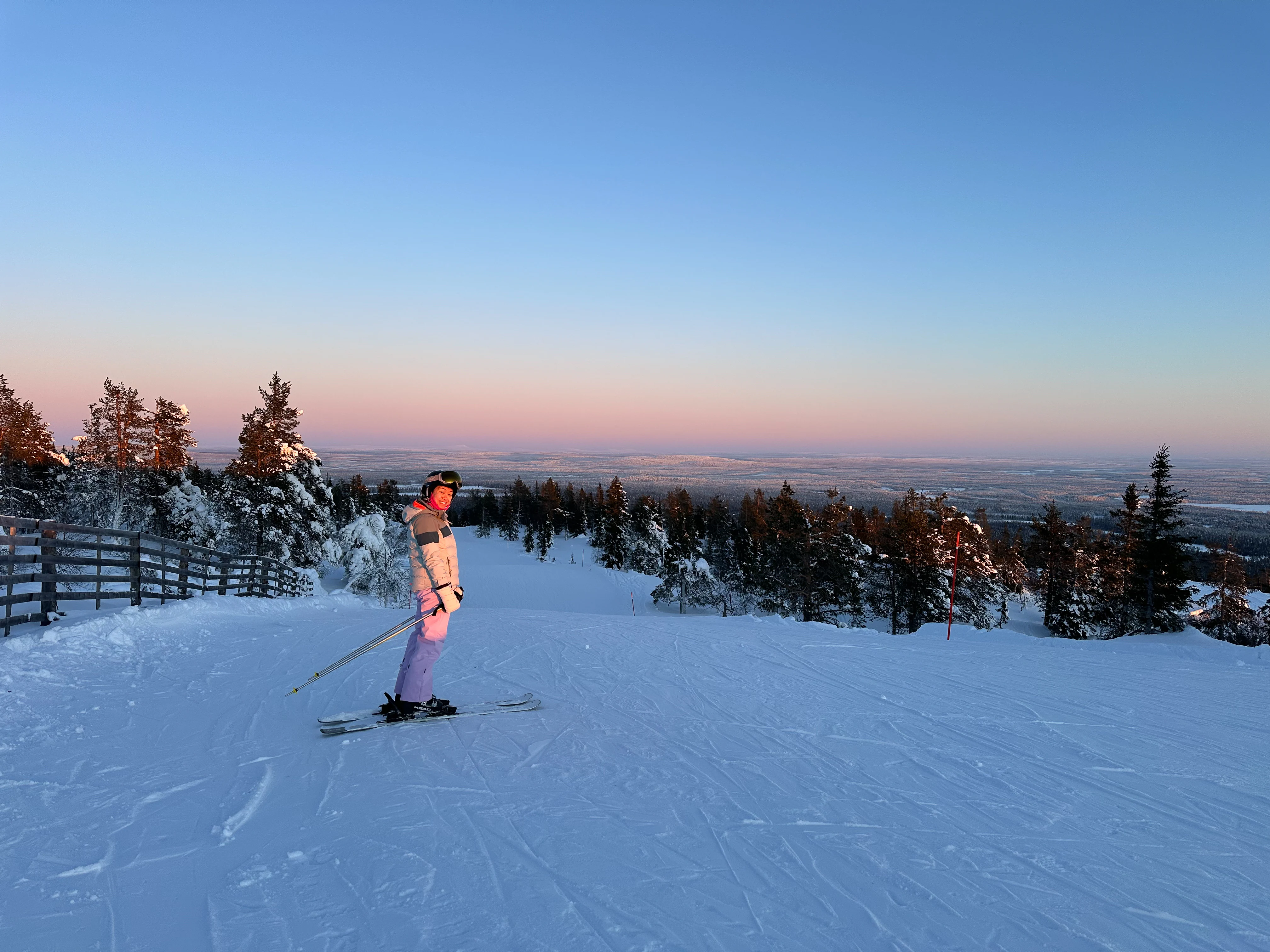 Martha on Skis, Ÿllas, Finland — photo by Orlando Prugel-Bennett