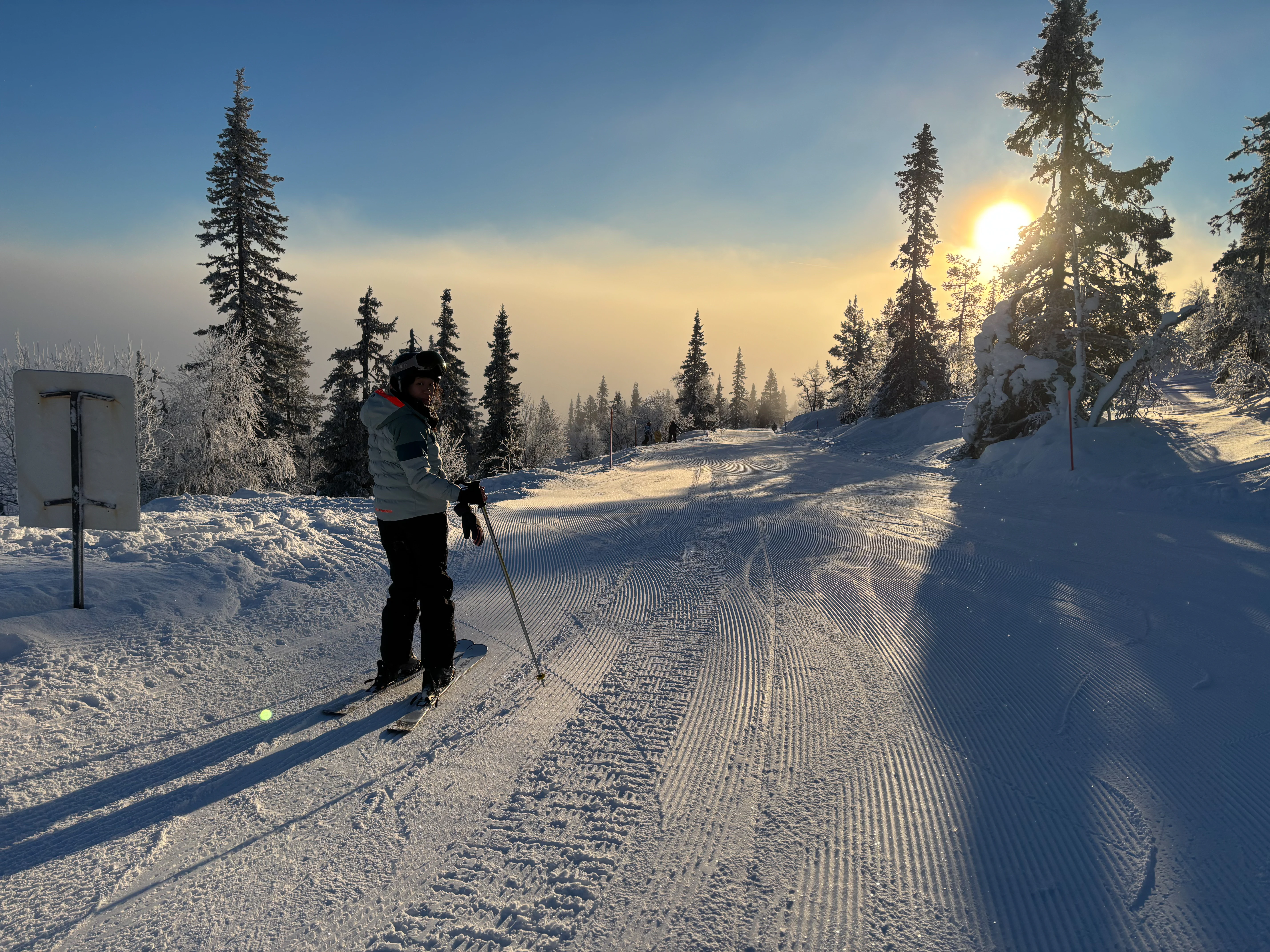 Our first Blue run, Ÿllas, Finland — photo by Orlando Prugel-Bennett