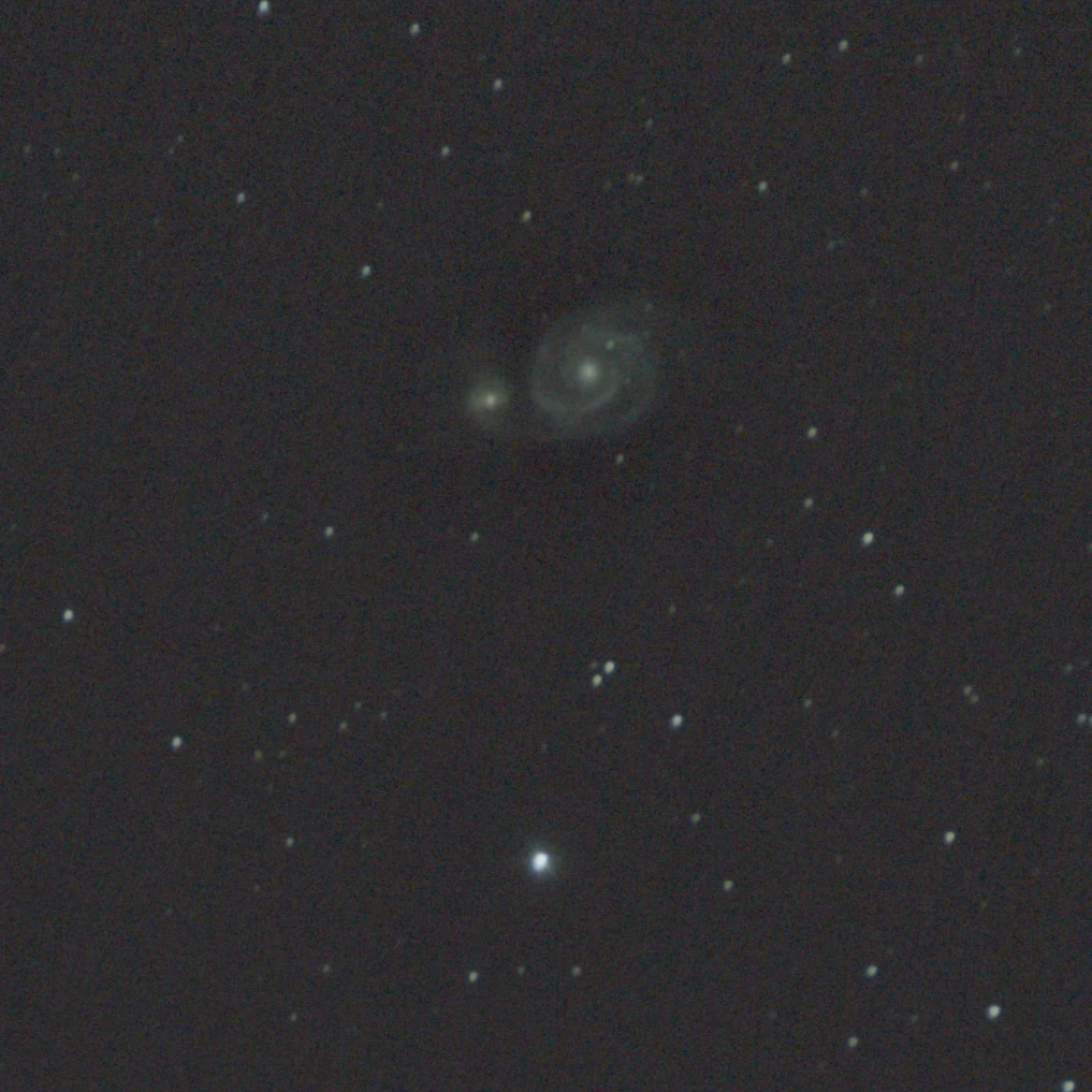 Whirlpool Galaxy, Eling, UK — photo by Orlando Prugel-Bennett