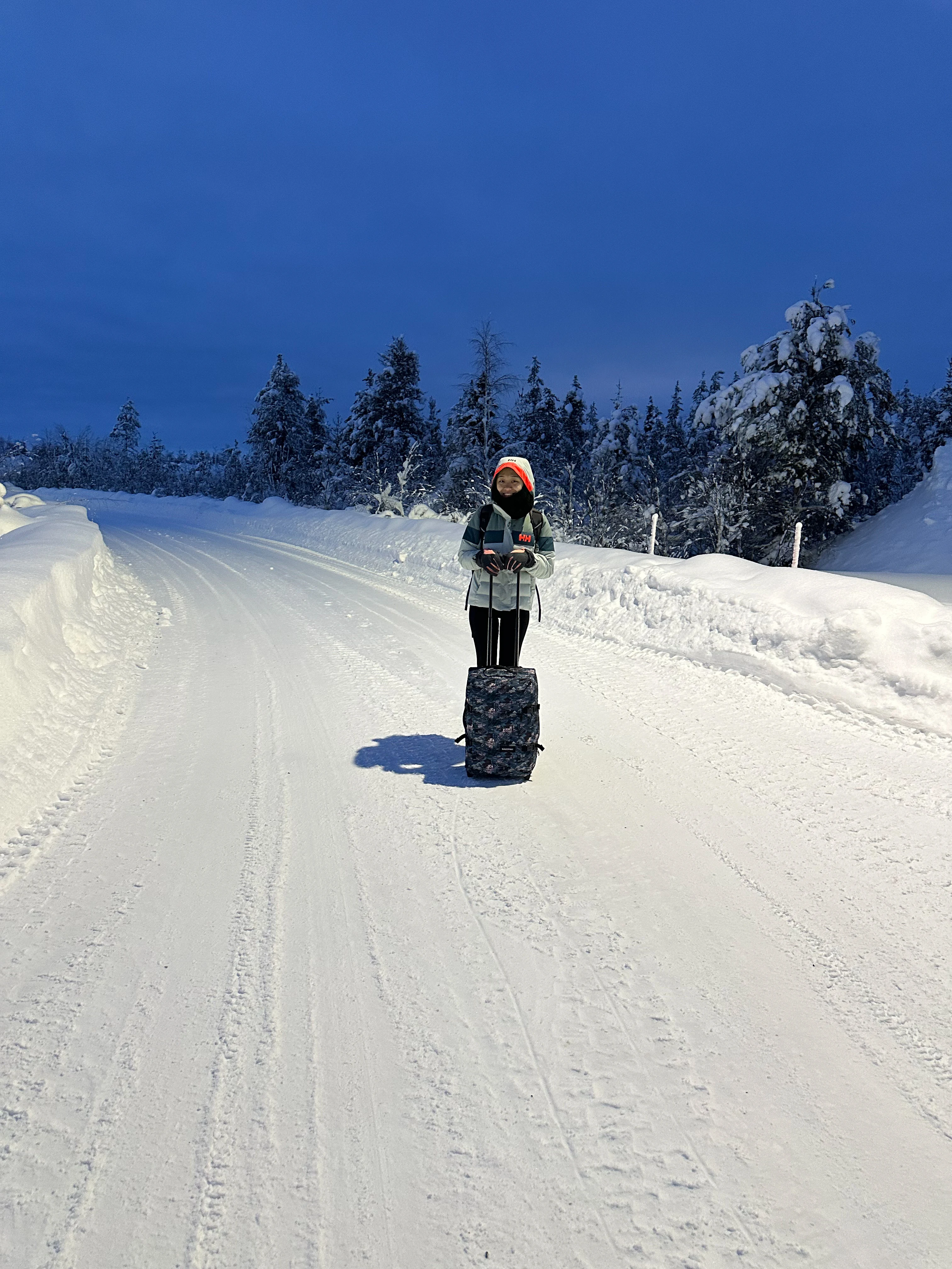 Arriving in Lapland, Ÿllas, Finland — photo by Orlando Prugel-Bennett