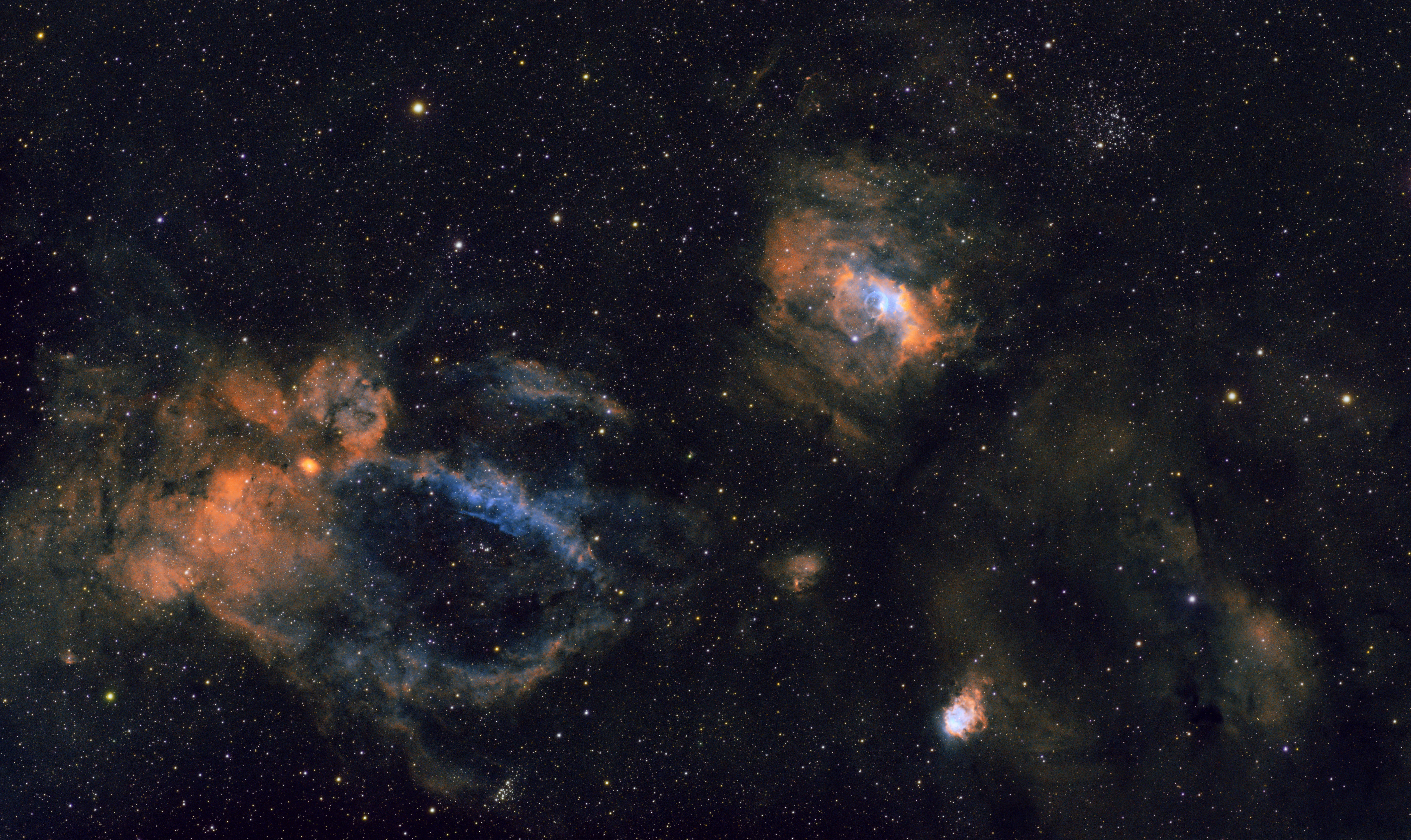 Bubble Nebula (Wide), Eling, Hampshire, UK — photo by Orlando Prugel-Bennett