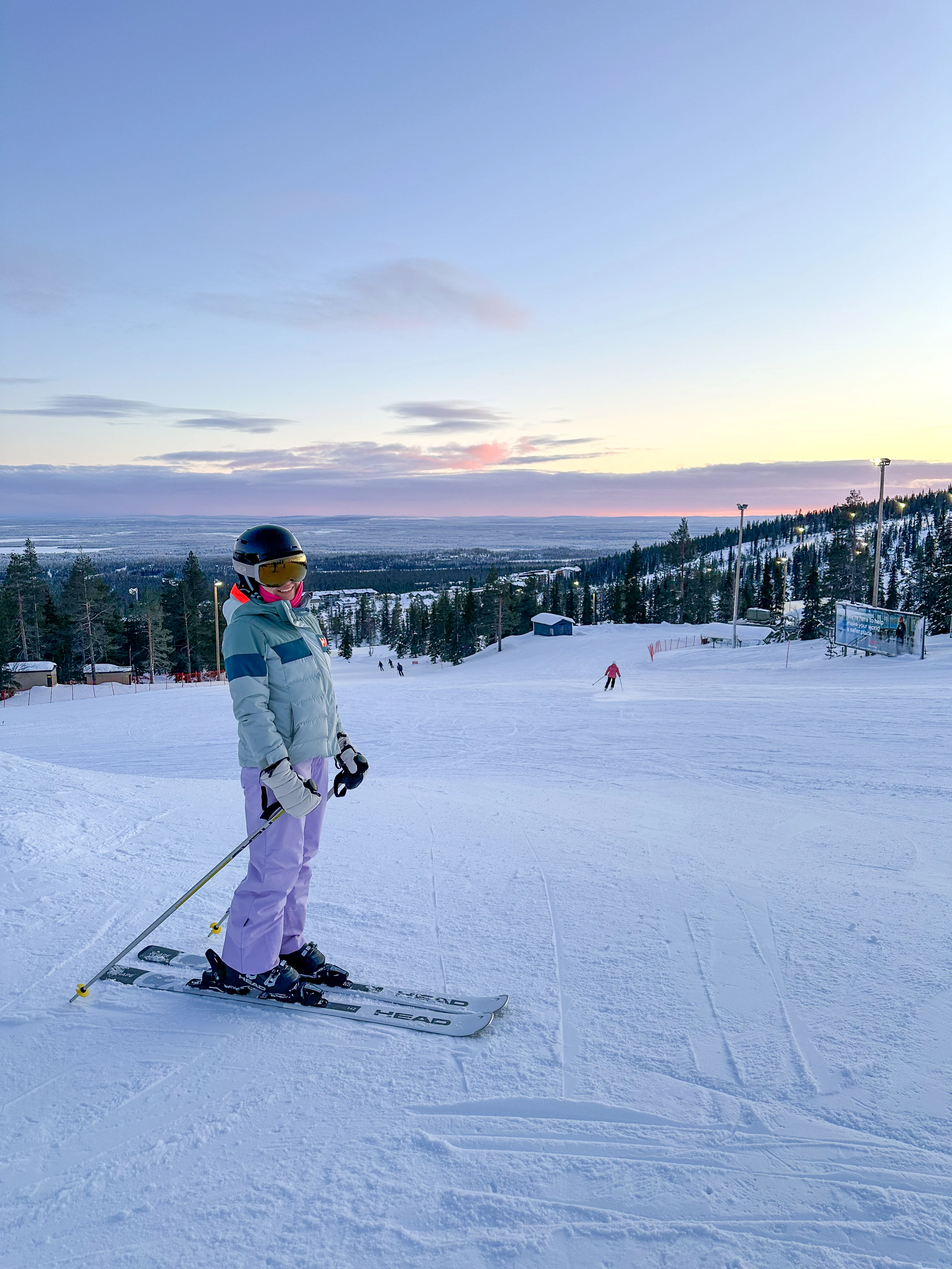 Martha on Skis, Ÿllas, Finland — photo by Orlando Prugel-Bennett