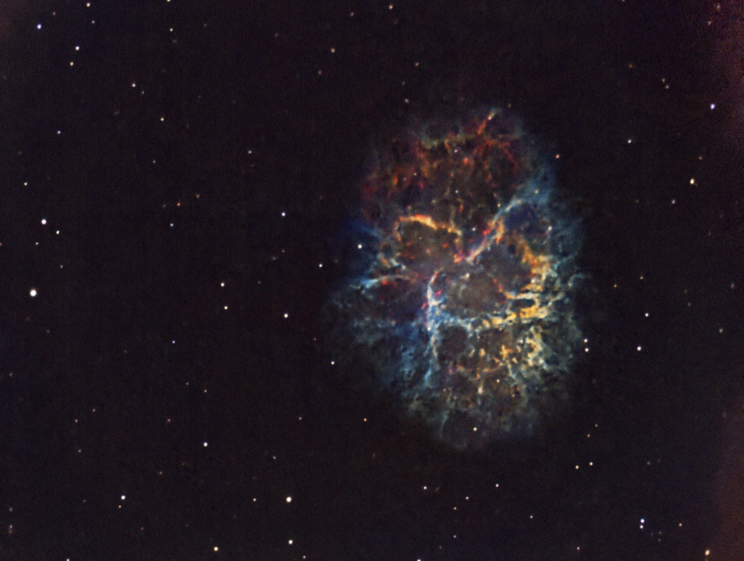 Crab Nebula, UK — photo by Orlando Prugel-Bennett