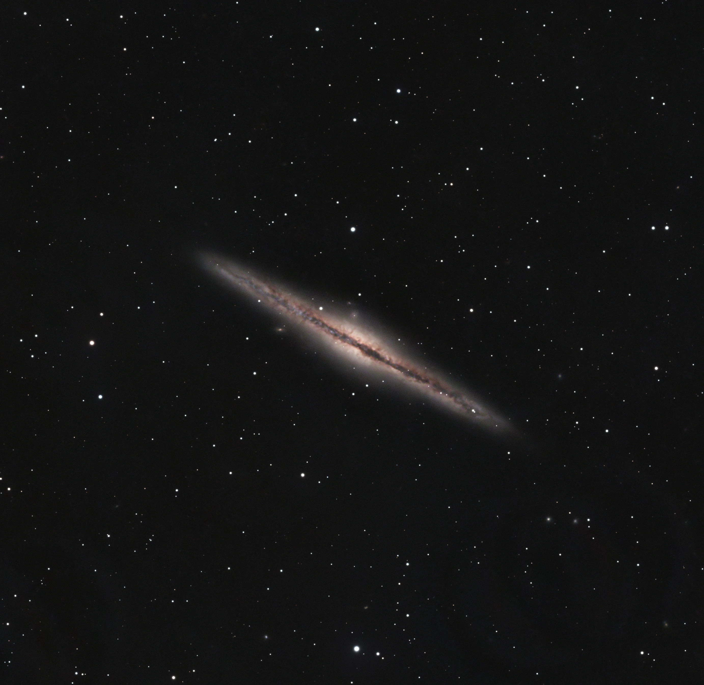 NGC 891 Galaxy, Eling, Hampshire, UK — photo by Orlando Prugel-Bennett