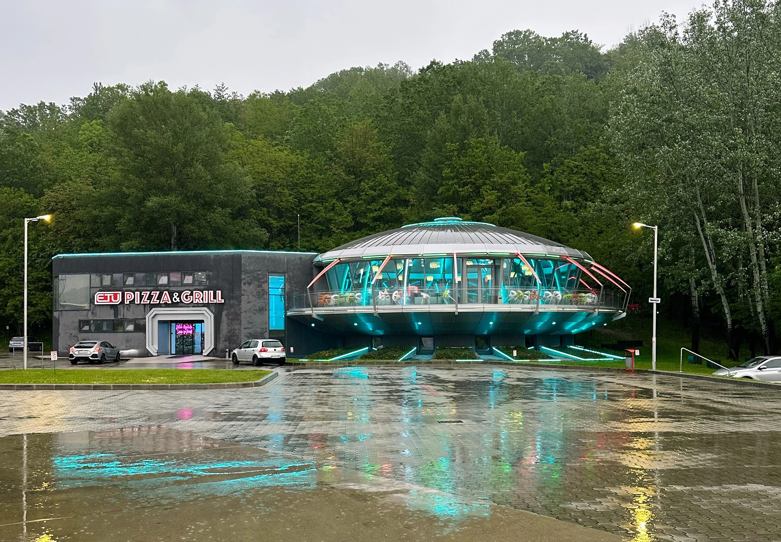 UFO restaurant, Transylvania, Romania — photo by Orlando Prugel-Bennett