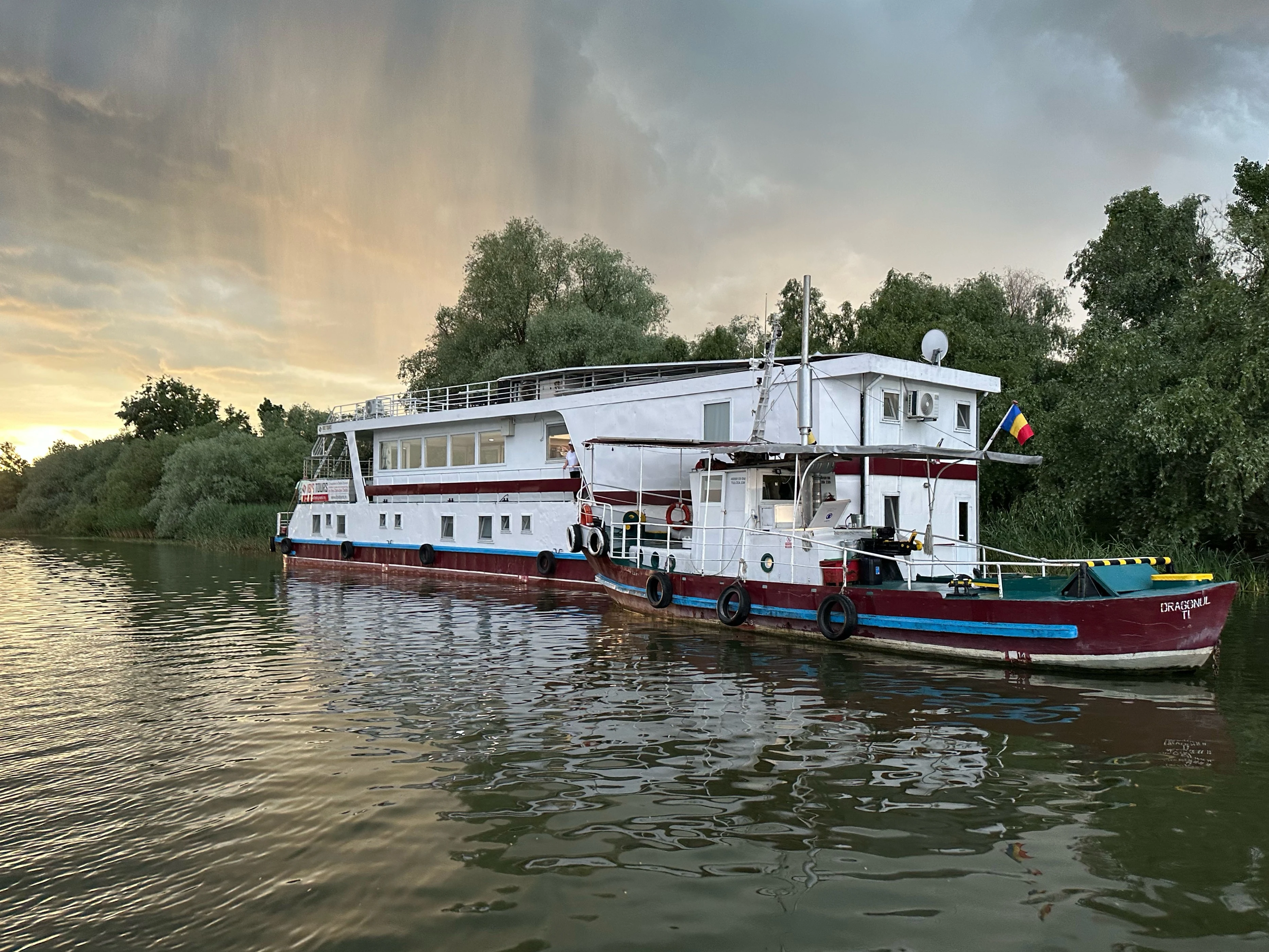 Our floating hotel on the danube, Danube Delta, Romania — photo by Orlando Prugel-Bennett